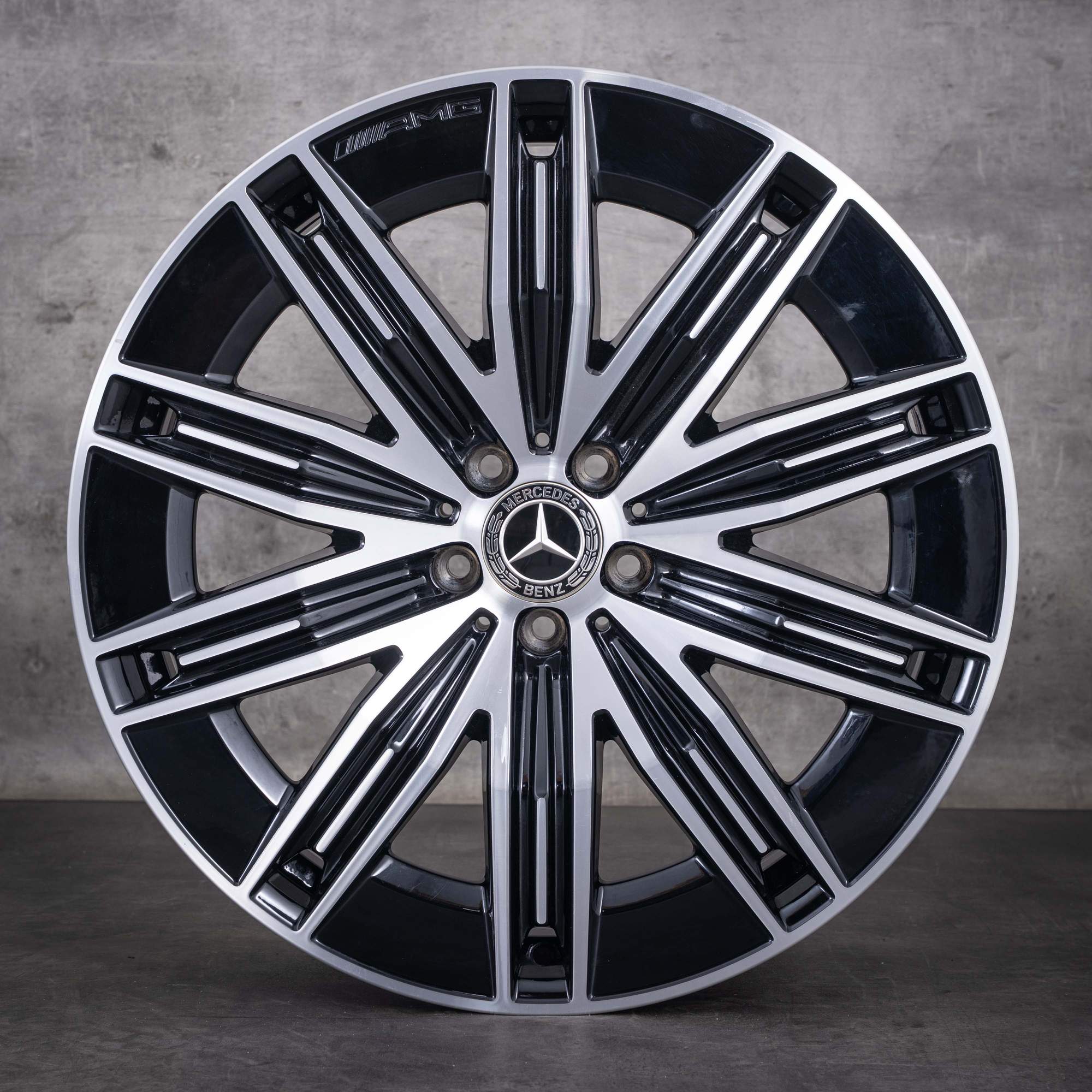 OEM Mercedes-Benz EQE AMG 21inch SUV rims X294 A2944011200 Black diamond cut