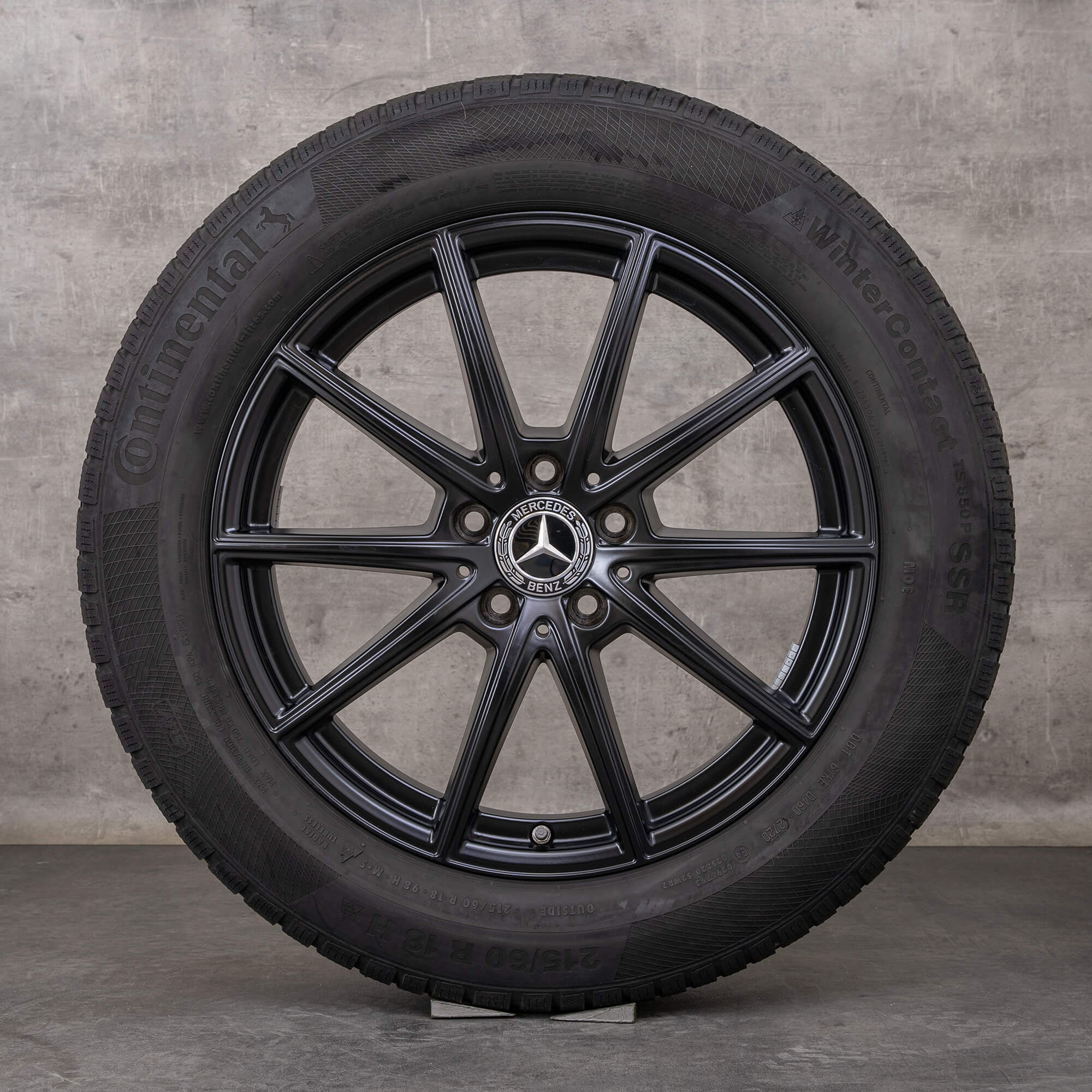 Oryginał Mercedes Benz GLA GLB koła zimowe 18 cali H247 X247 Felgi A2474012600 czarny mat