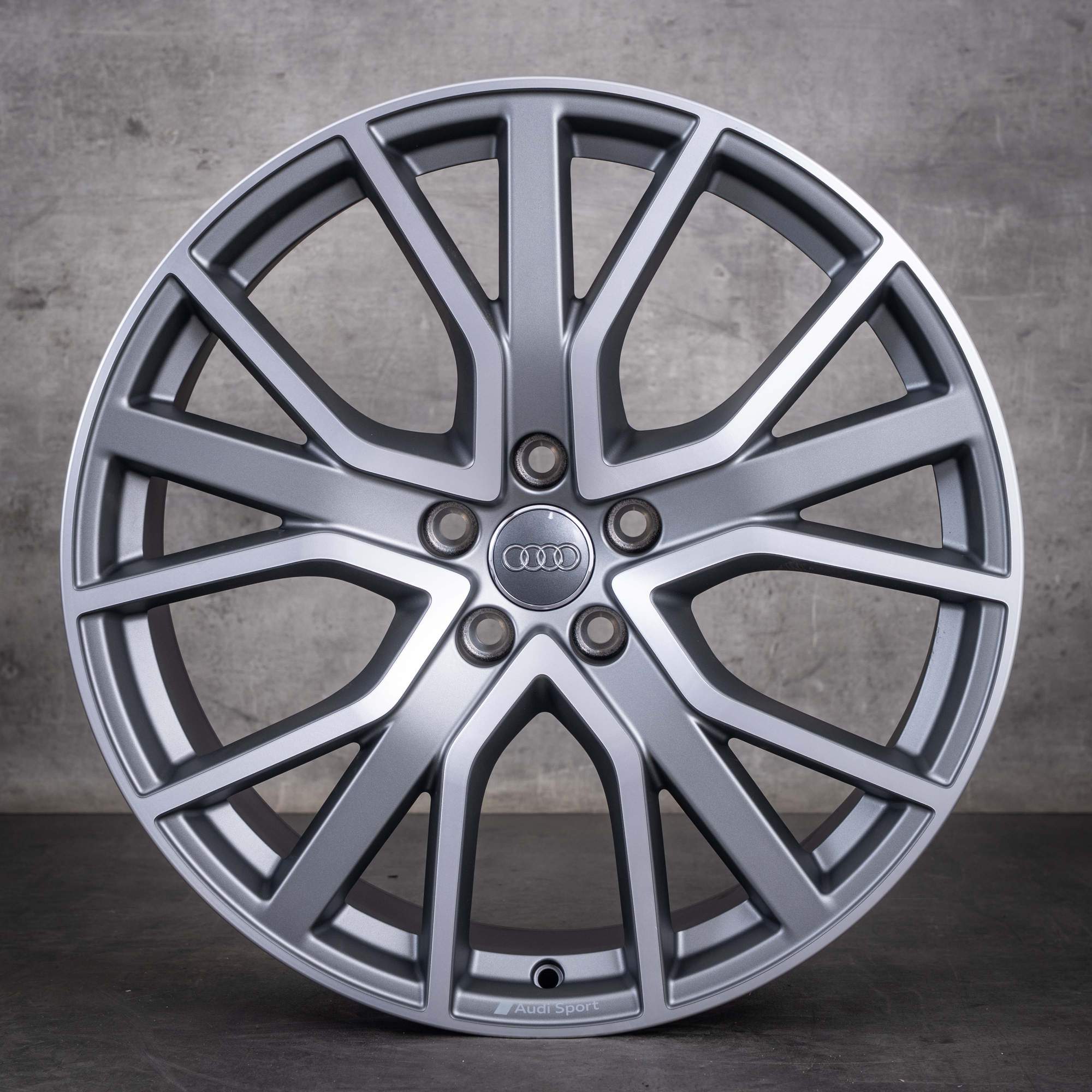 Cerchi originali Audi A6 S6 da 20 pollici 4K C8 4P C9 4K0601025AB in titanio opaco diamantato NUOVI