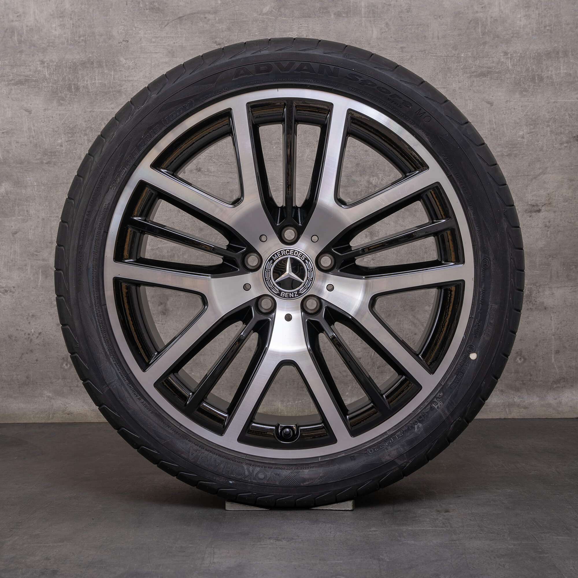Oryginalne koła zimowe Mercedes Benz CLS 19 cali C257 Coupe Felgi A2574013400 A2574013600 czarne Polerowane