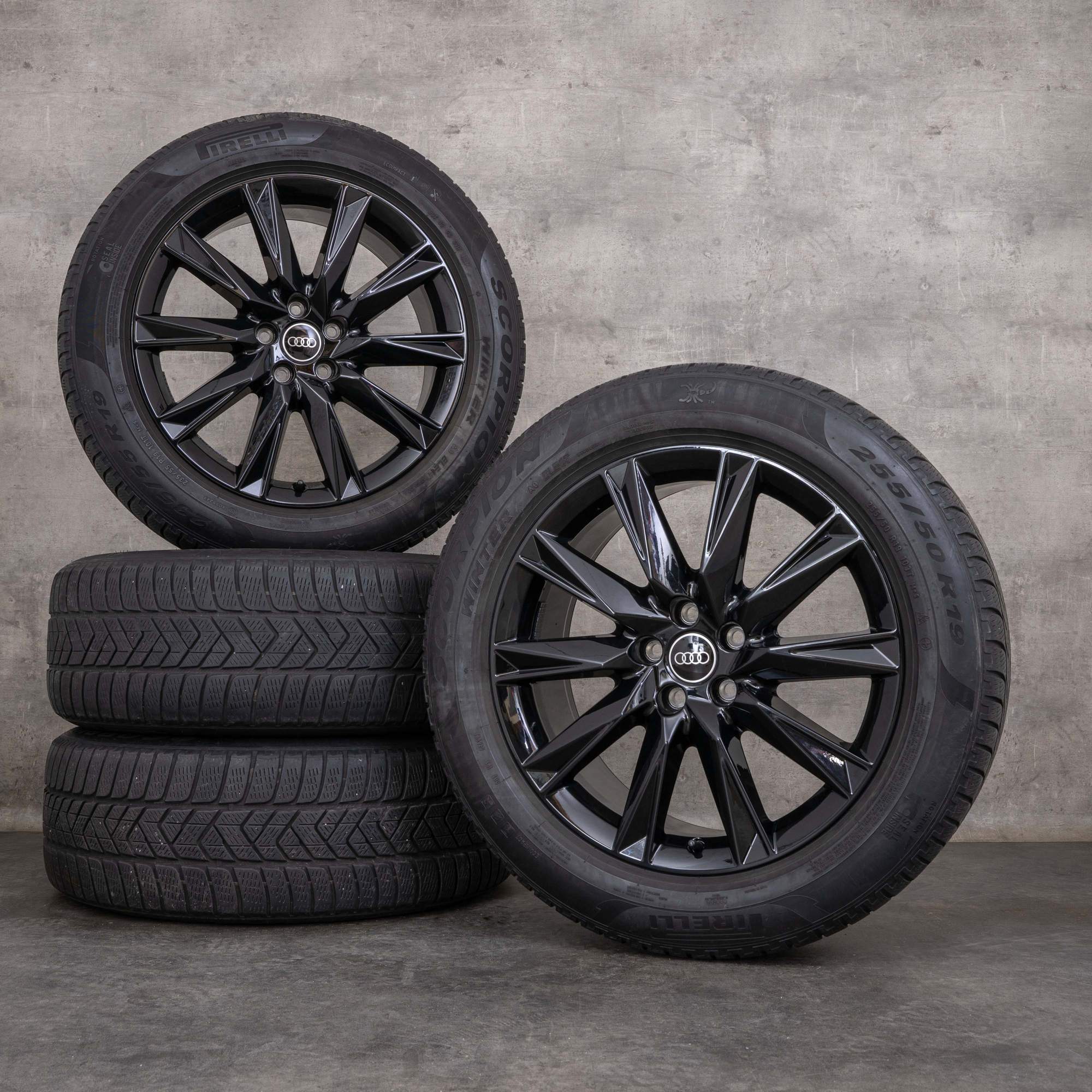 Original Audi e-tron Q4 & Sportback Winterräder 19 Zoll FZ Felgen Lamina 89A071499 schwarz glanz