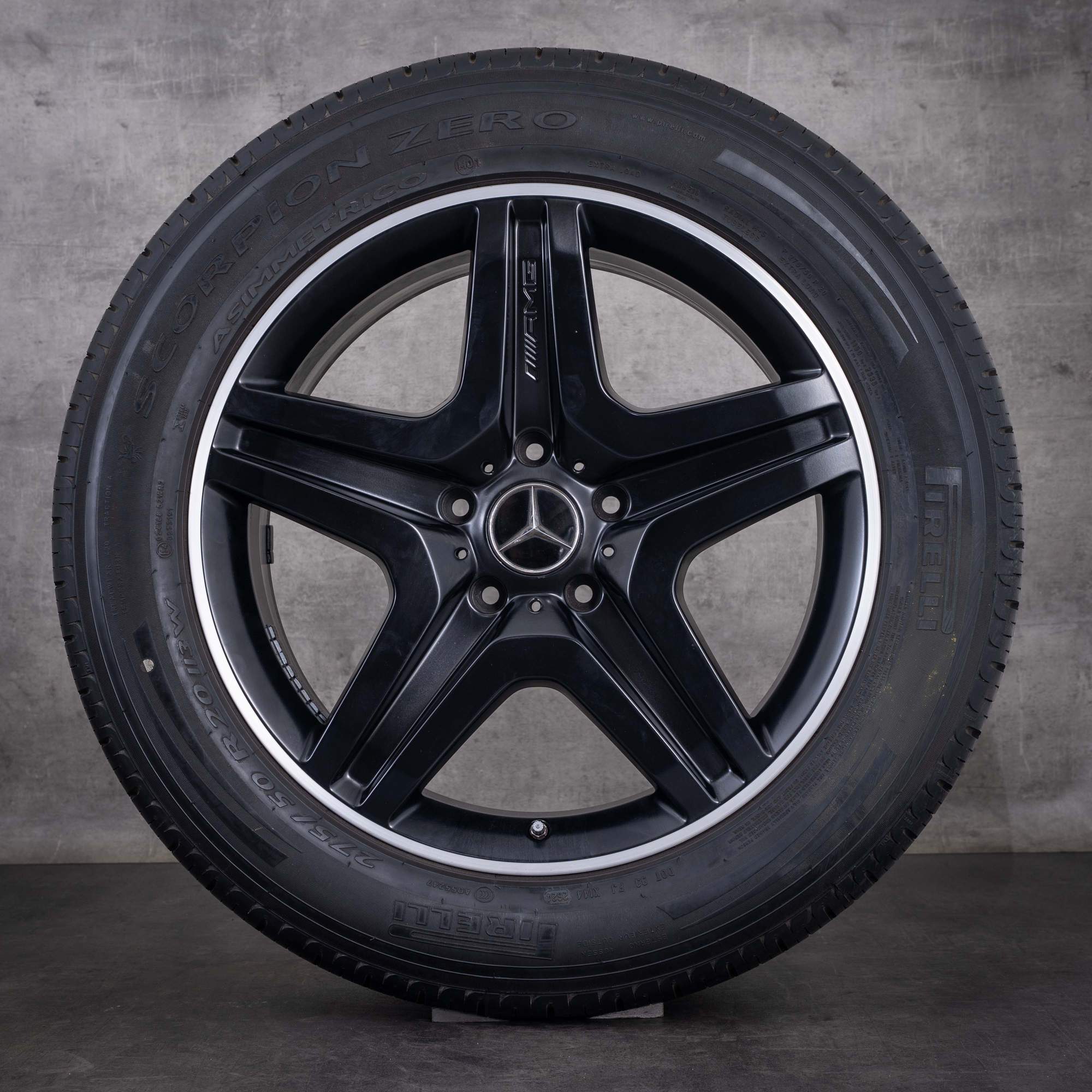OEM Mercedes-Benz G-Class AMG 20inch rims W463 W465 G63 G65 summer wheels A4634012702 matte black diamond cut