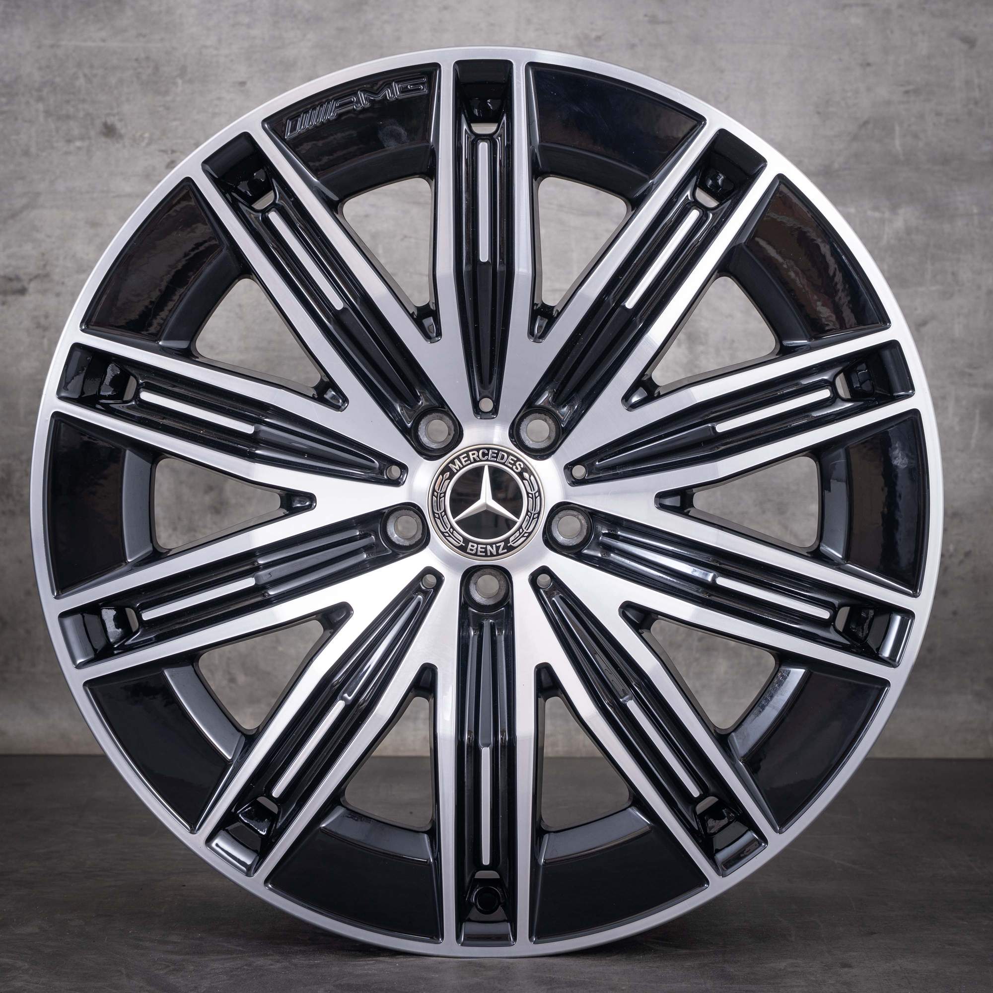 OEM Mercedes-Benz EQS X296 AMG 21inch rims SUV 4Matic A2964011600 A2964011700 diamond cut black
