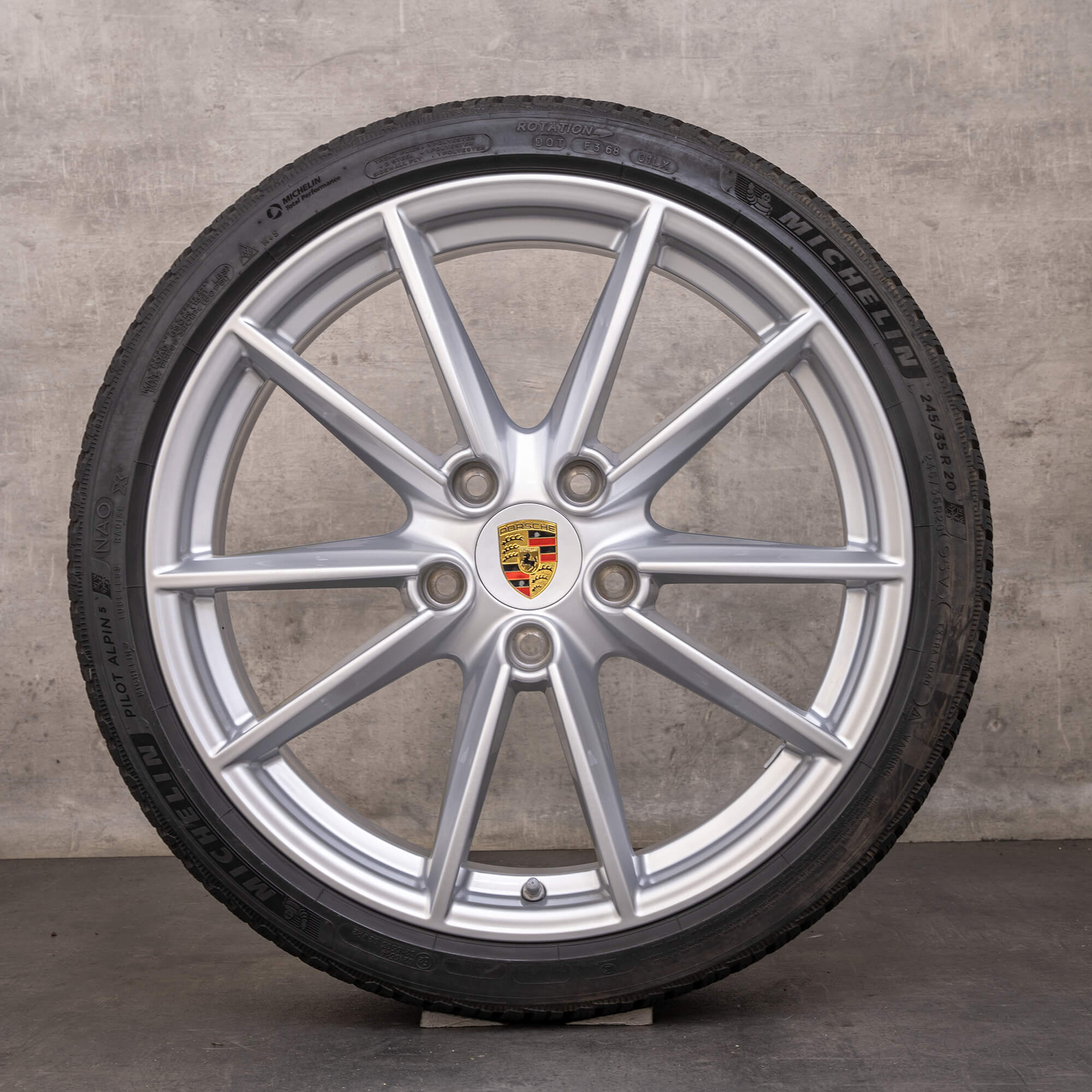 Original Porsche 911 Winterräder 20 21 Zoll 992 I Felgen 992601025C 992601025E Carrera S Rad silber glanz