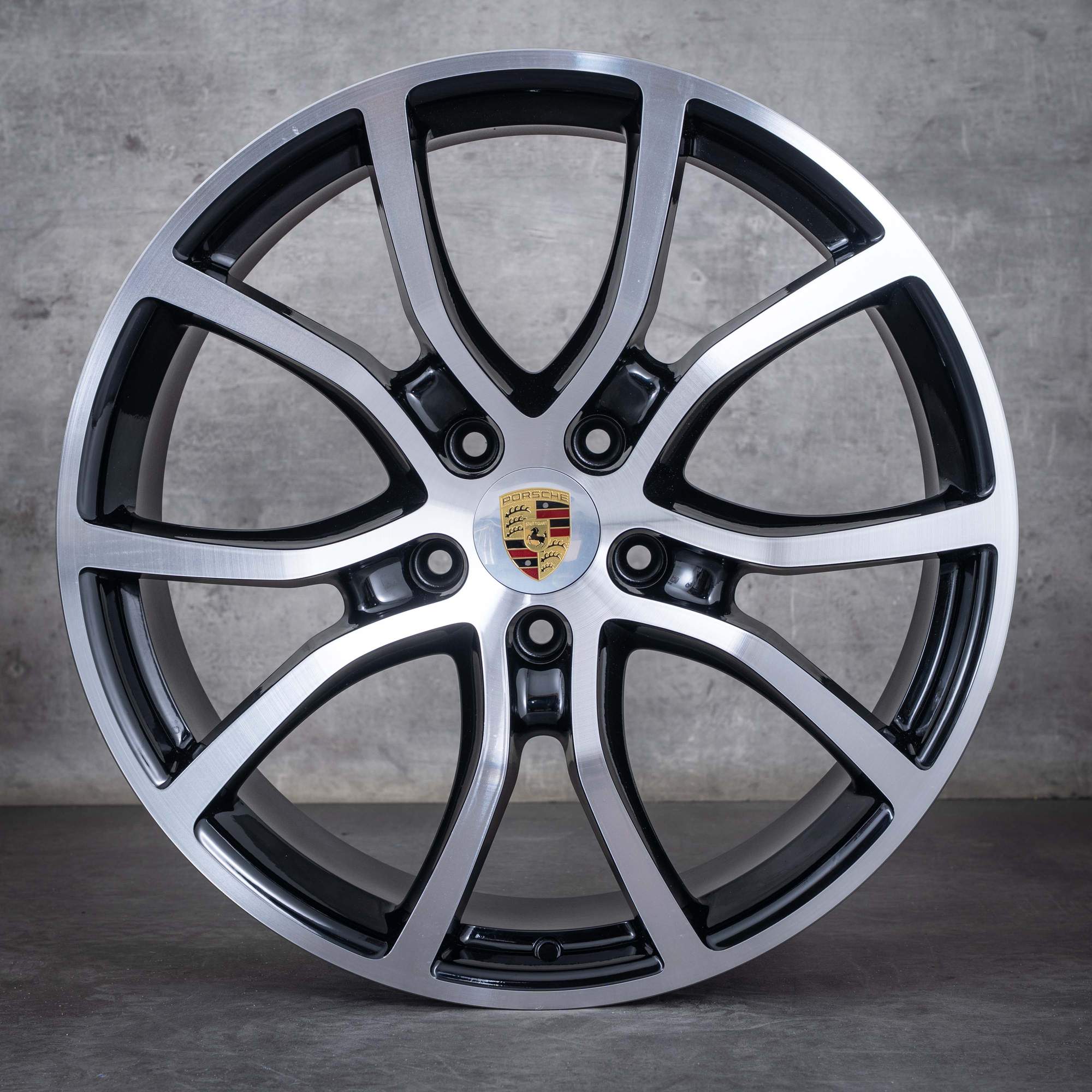 Oryginalne felgi Porsche Cayenne 21 cali 9YA E3 I II 9Y0601025BH 9Y0601025BJ czarne polerowane