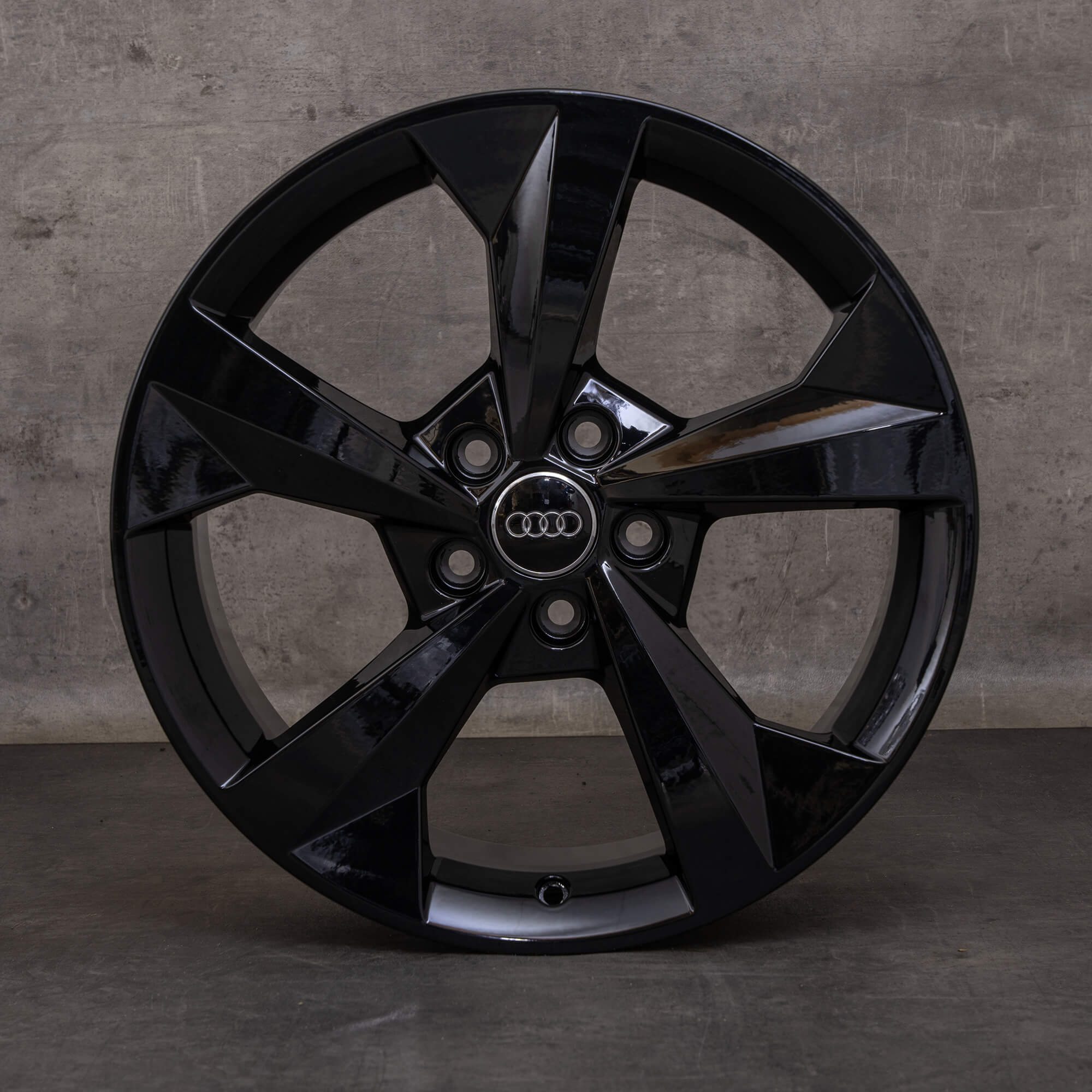OEM Audi A3 S3 Rims 18 inch 8Y 8Y0601025J black glossy