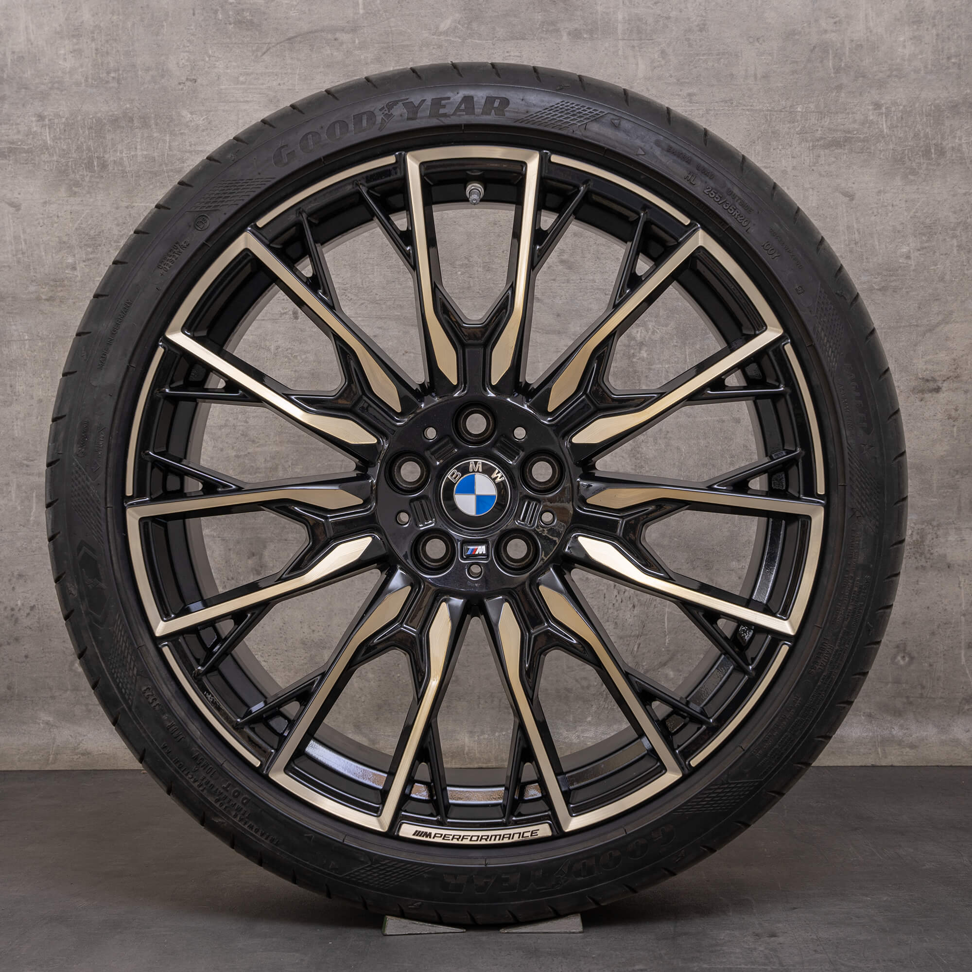 Original BMW 4er i4 Felgen 19 Zoll G26 Sommerräder Styling 868 M 6895933 6895934 schwarz glanzgedreht