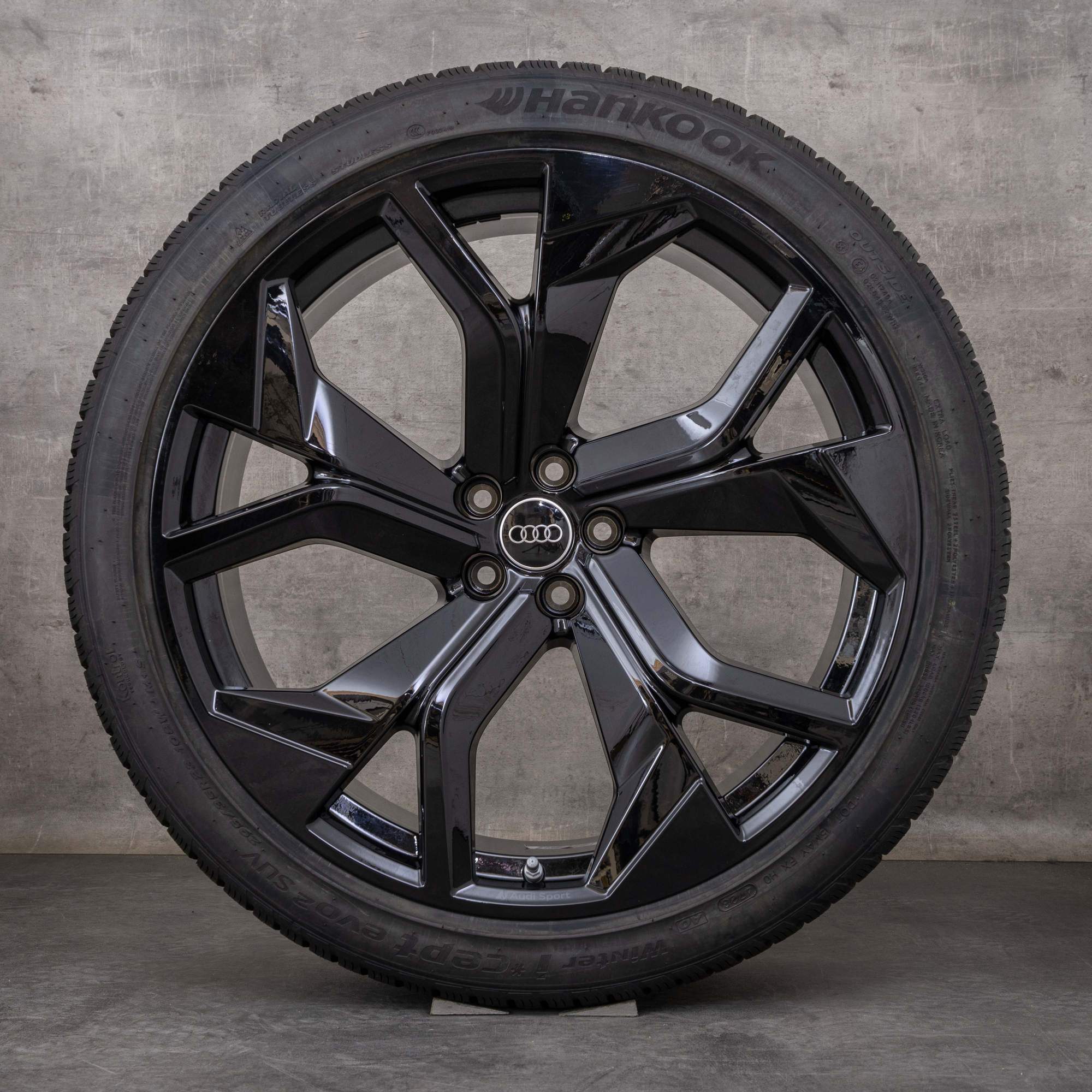 OEM Audi RSQ8 winter wheels 23 inch 4M8 rims Rotor 4M8601025DC black glossy