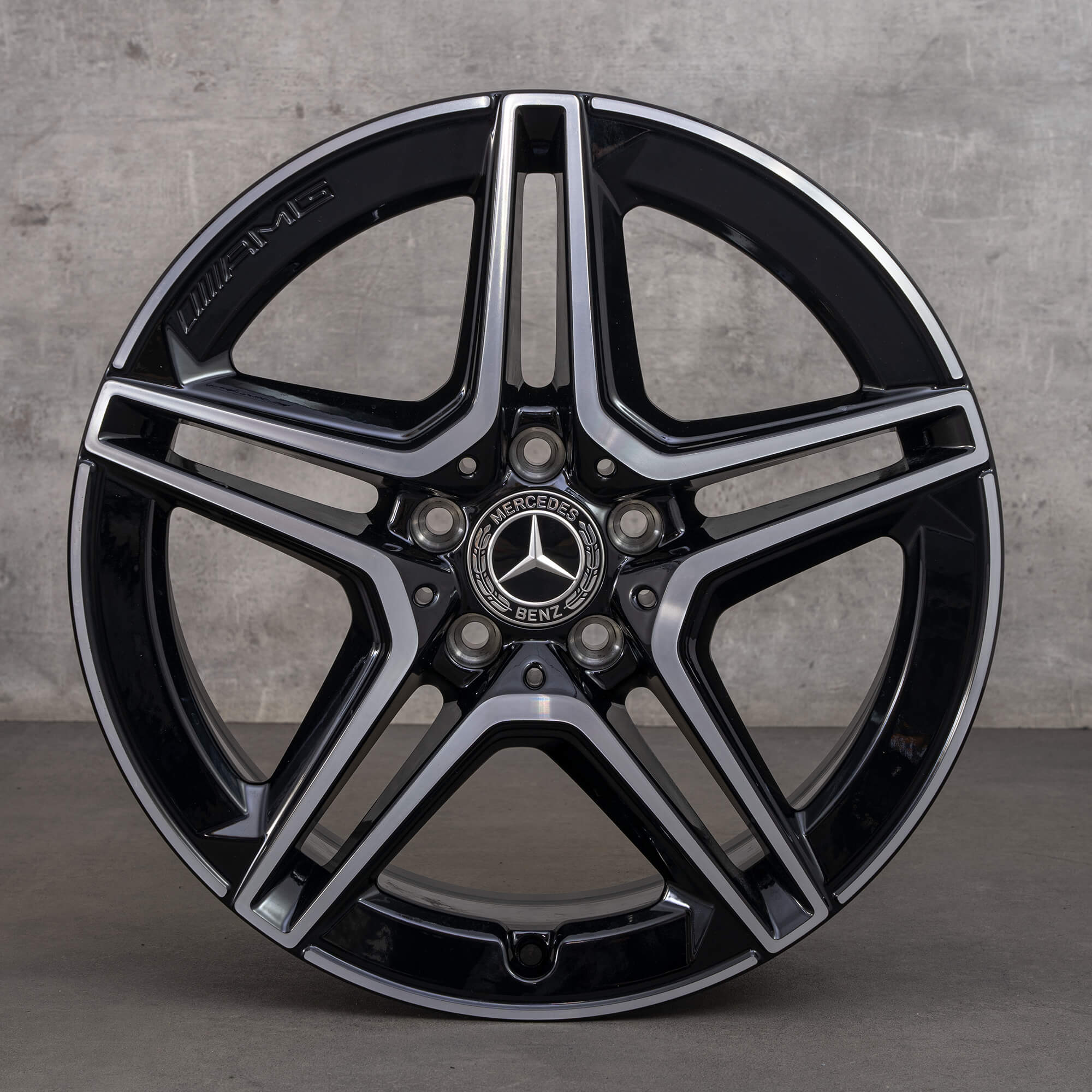 Alkuperäiset Mercedes Benz A-sarjan A35 AMG vanteet 18 tuuman W177 A1774014000 musta Kiillotettu UUSI