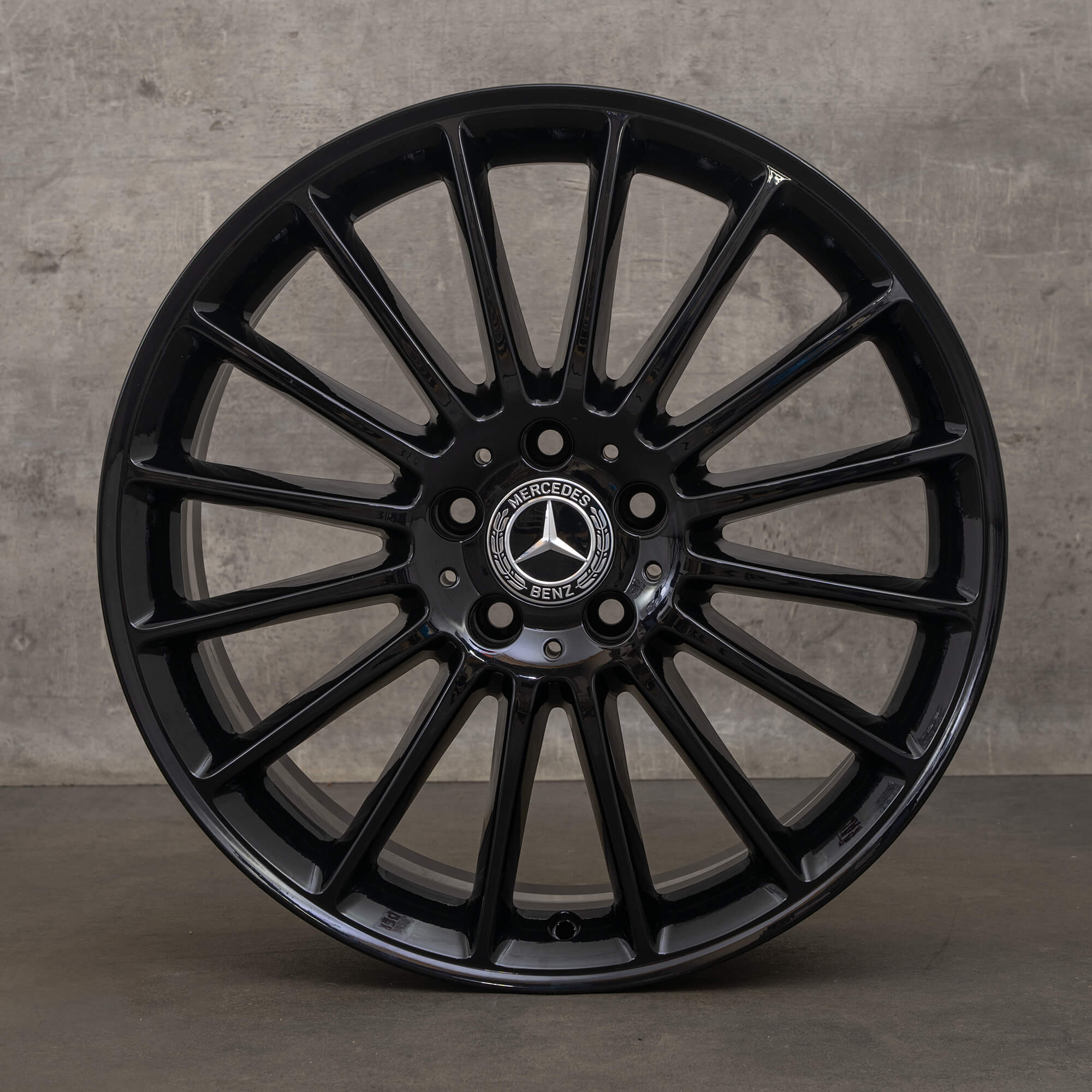 Original Mercedes Benz V-Klasse Vito Viano W447 19 Zoll Felgen A4474012700 schwarz glanz