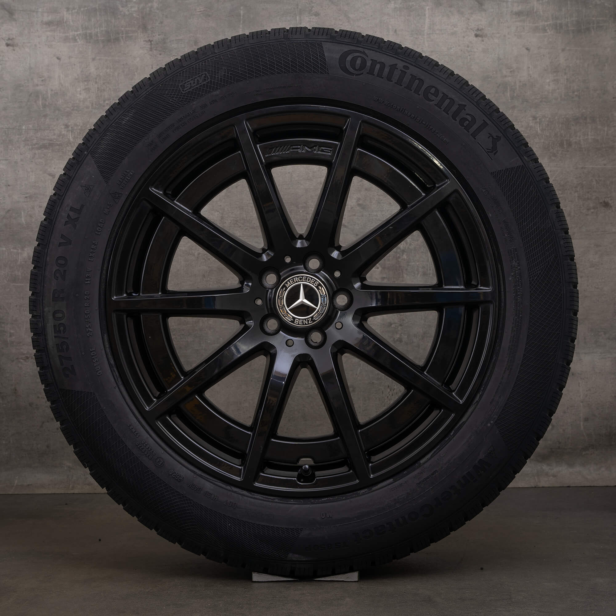 Oryginał Mercedes Benz EQS & 53 AMG felgi 21 cali 4Matic V297 koła letnie A2974011400 czarny błyszczący