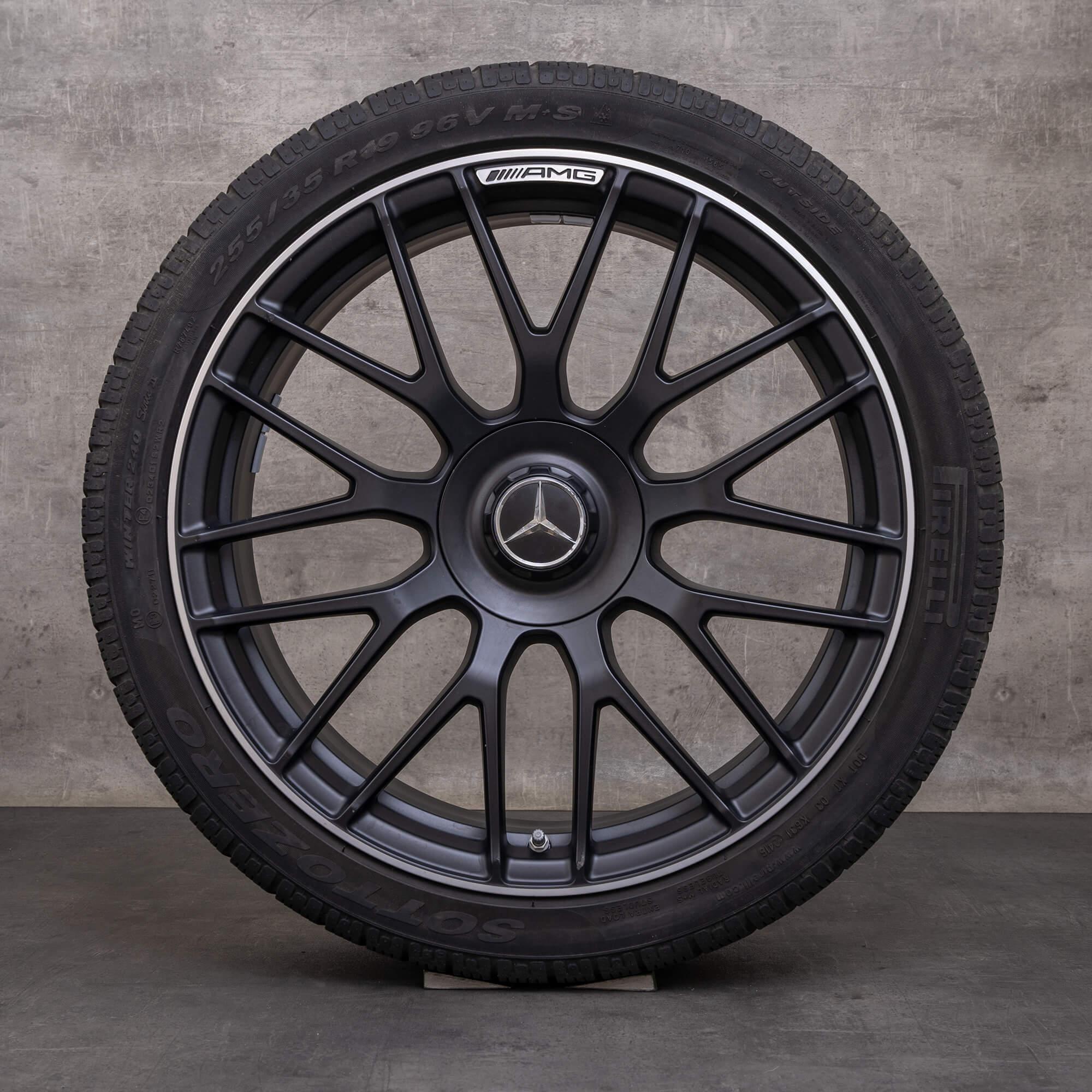 Oryginalał Mercedes Benz Klasa A 45 CLA AMG felgi 19 cali W177 X118 C118 koła letnie A1774012500 czarny mat polerowane NOWOŚĆ