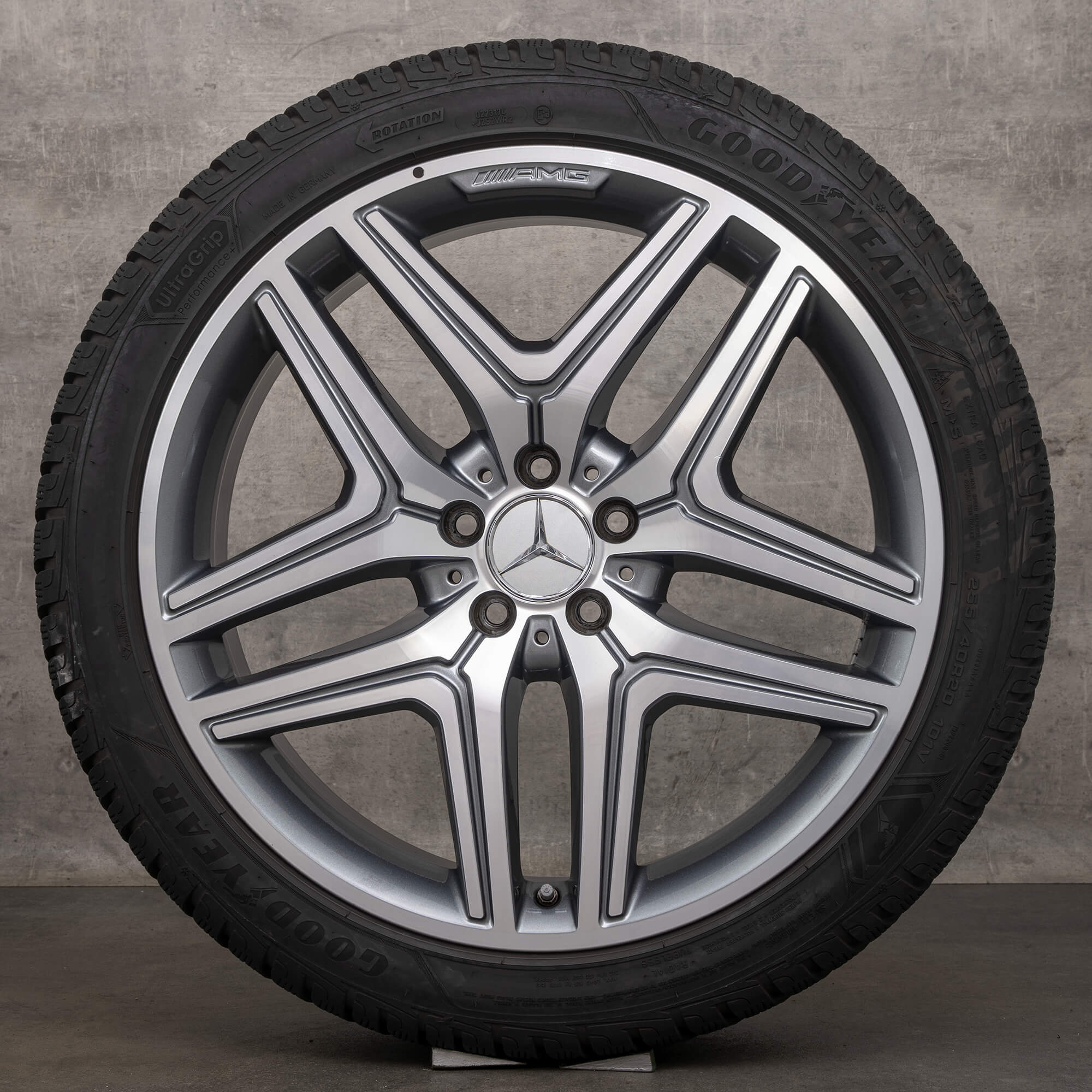 Alkuperäiset Mercedes Benz GLA GLB 35 45 AMG talvirenkaat 20 tuuman H247 X247 vanteet A2474012000 himalajanharmaa Kiillotettu UUSI