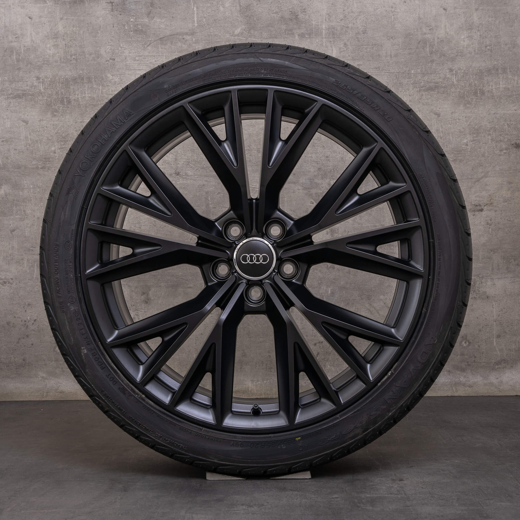 Oryginał Audi A7 S7 felgi 20 cali 4G koła letnie 4G8601025AE czarny mat