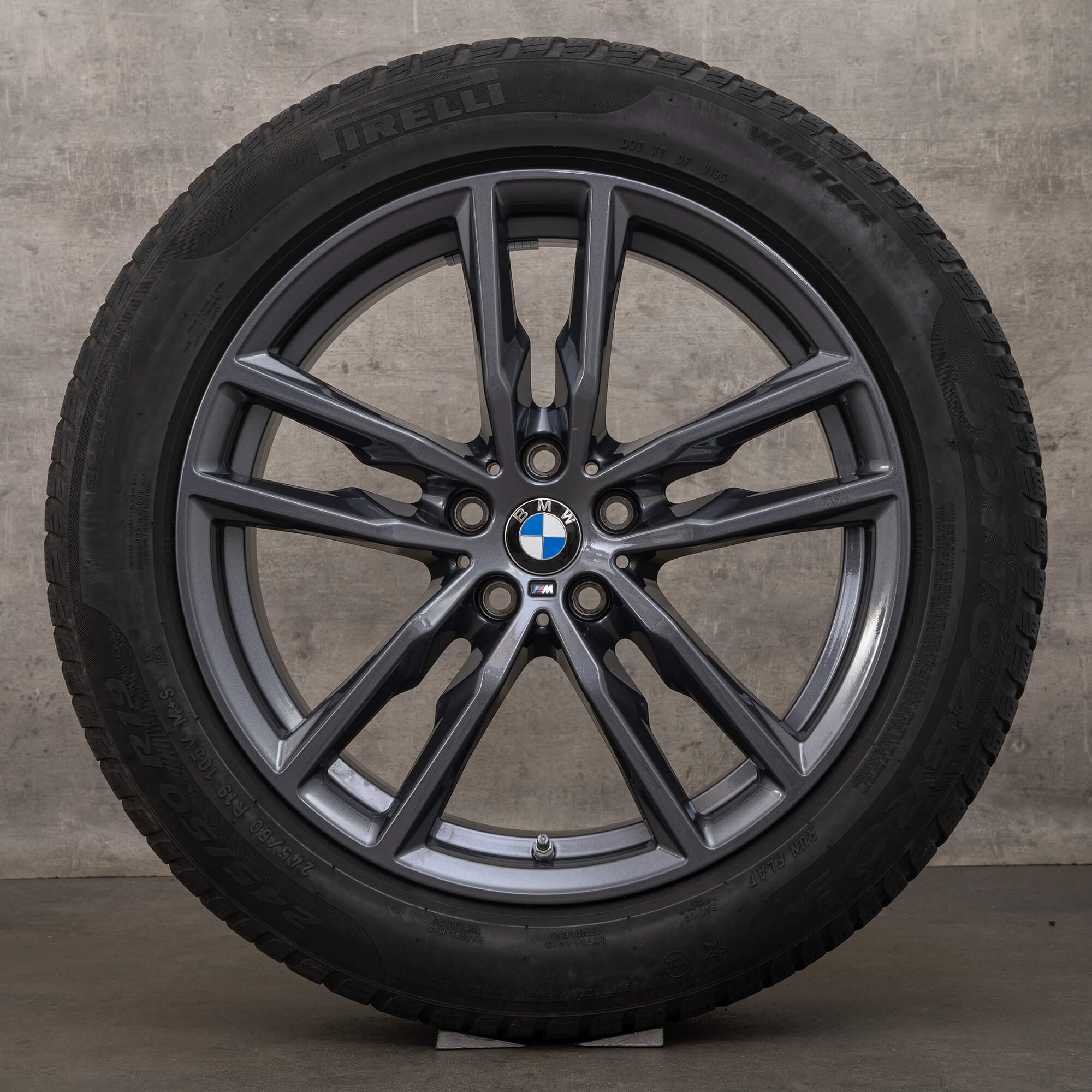 Original BMW X3 G01 X4 G02 19 Zoll Winterreifen Felgen 698 M 8746987 orbit grey