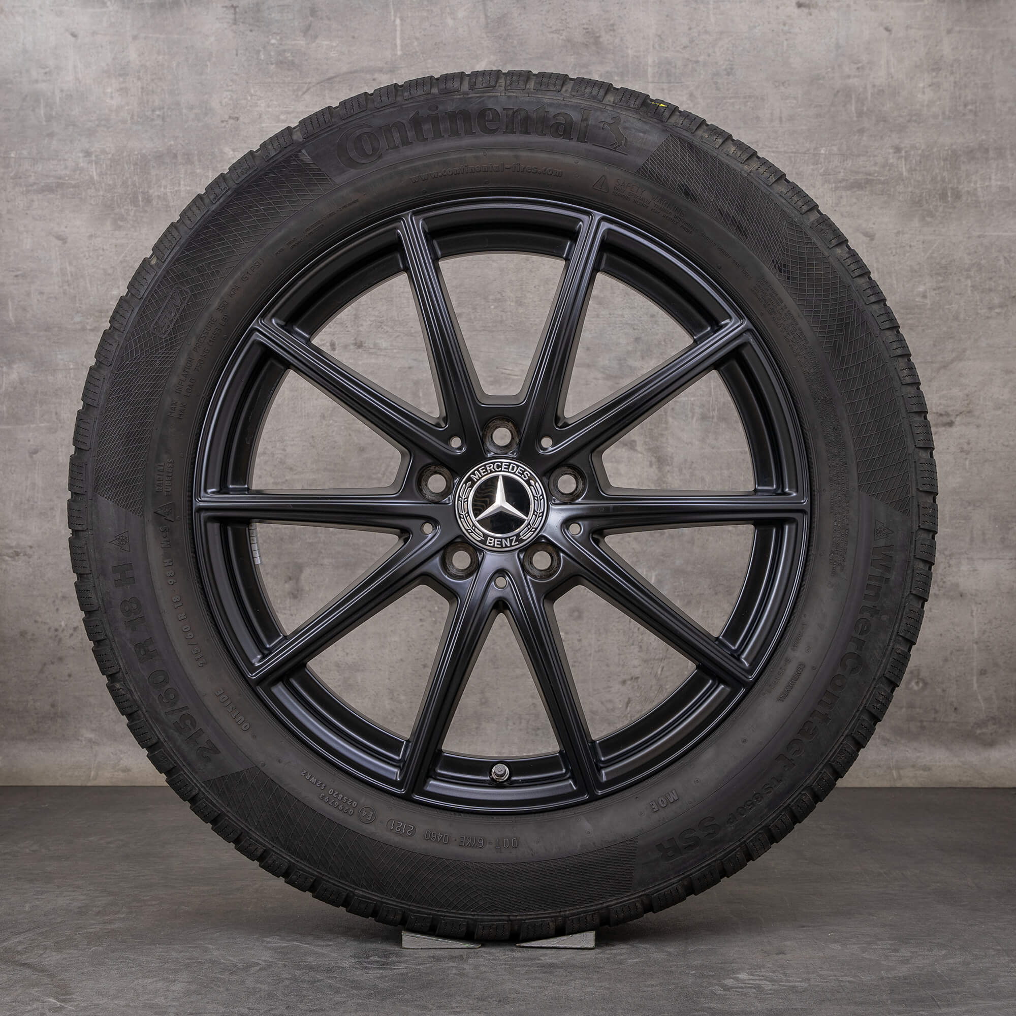 Oryginał Mercedes Benz GLA GLB koła zimowe 18 cali H247 X247 Felgi A2474012600 czarny mat