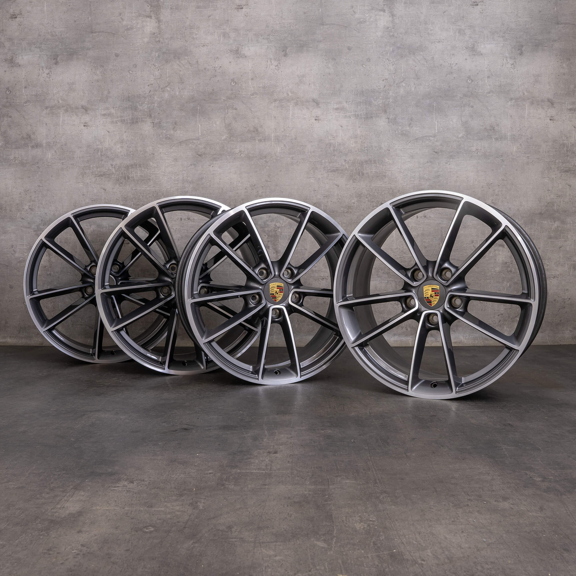 Llantas originales Porsche 911 20 21 pulgadas 992 I 992601025H 992601025J titanio pulido