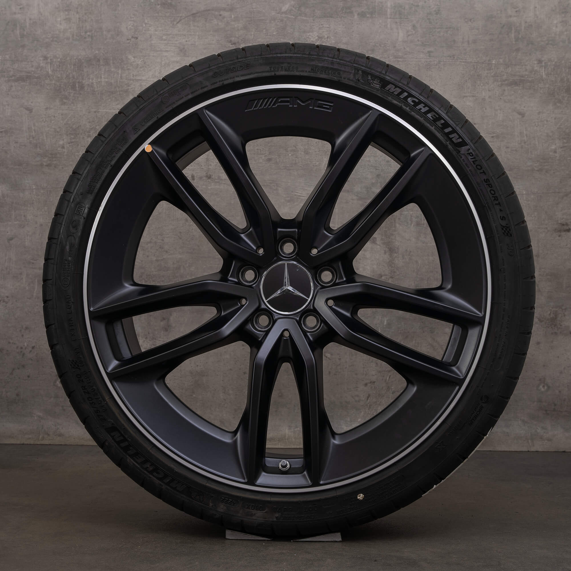 Original AMG Mercedes E Klasse E43 E53 Felgen 20 Zoll W213 S213 A238 C238 Sommerreifen A2134014900 A2134015000 schwarz matt Sommerräder