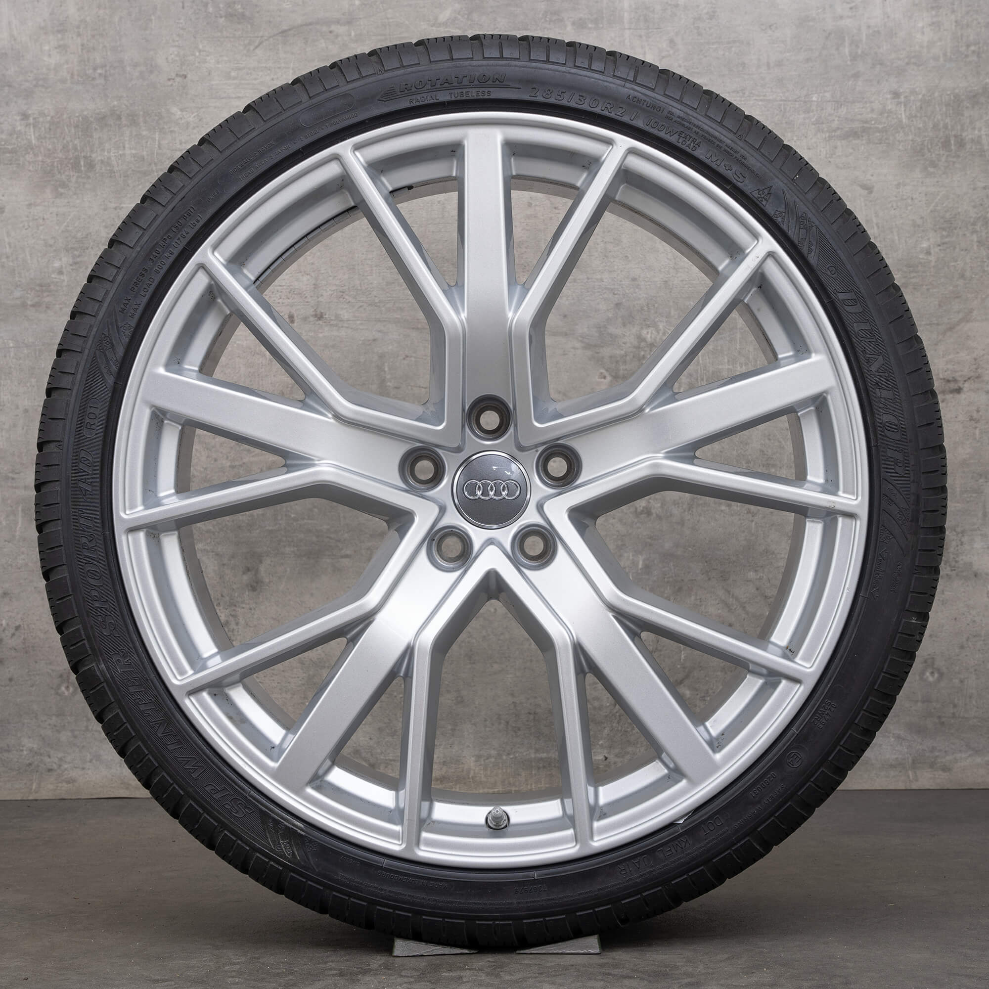 Originele Audi RS6 winterwielen 21 inch 4G velgen 4G0601025CJ zilver