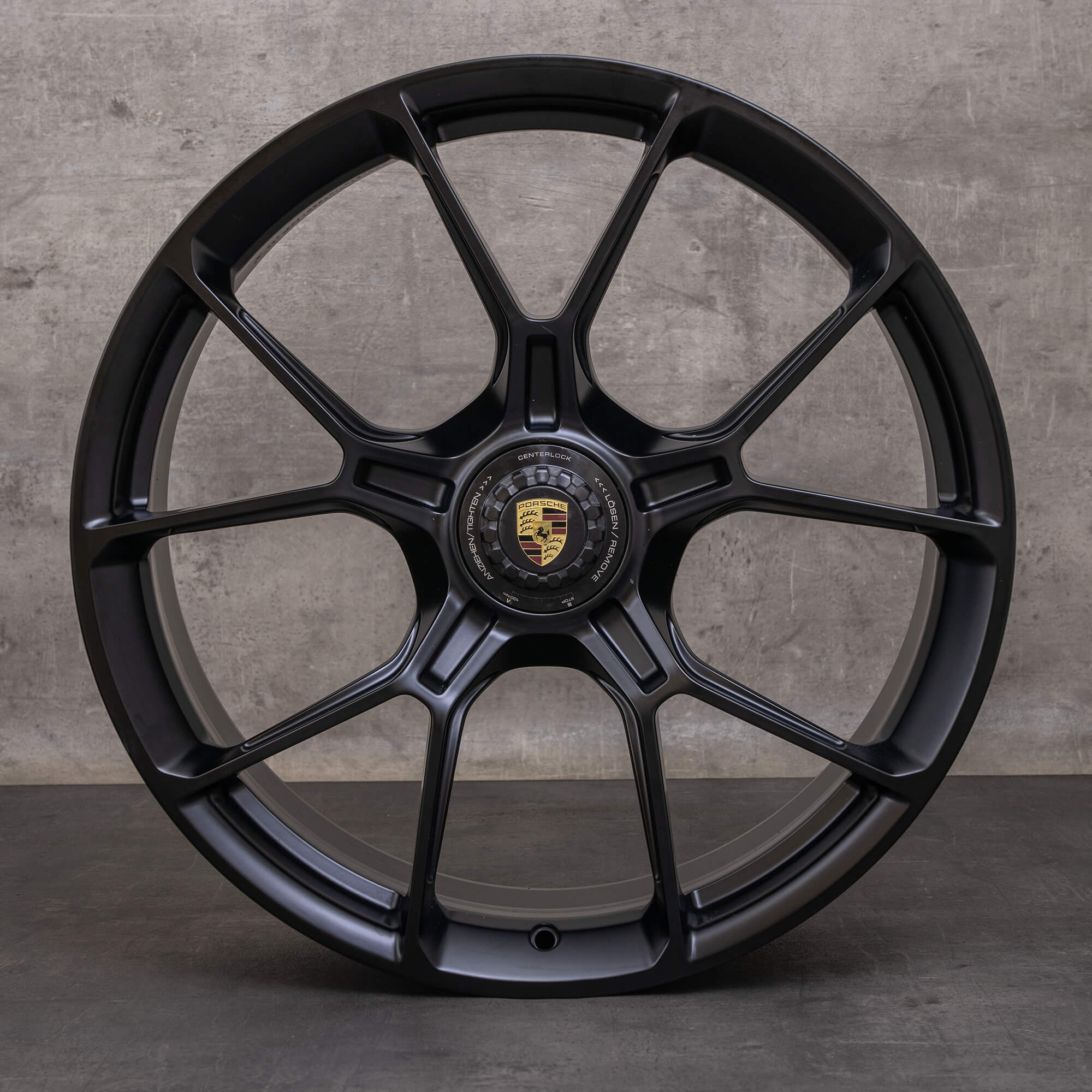 Jantes d'origine Porsche 911 20 21 pouces 992 I & II GT3 9GT601025Q 9GT601025R noir mat