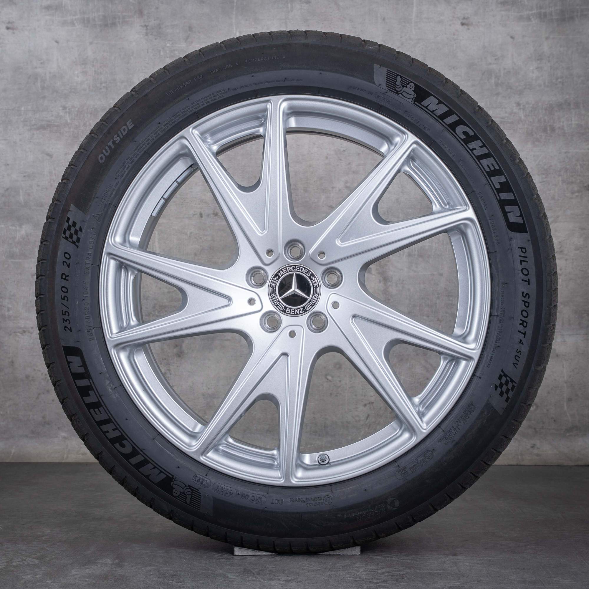 Alkuperäiset Mercedes Benz GLC EQ vanteet 20 tuuman X540 kesäpyörät A5404010400 A5404010500 silver glossy