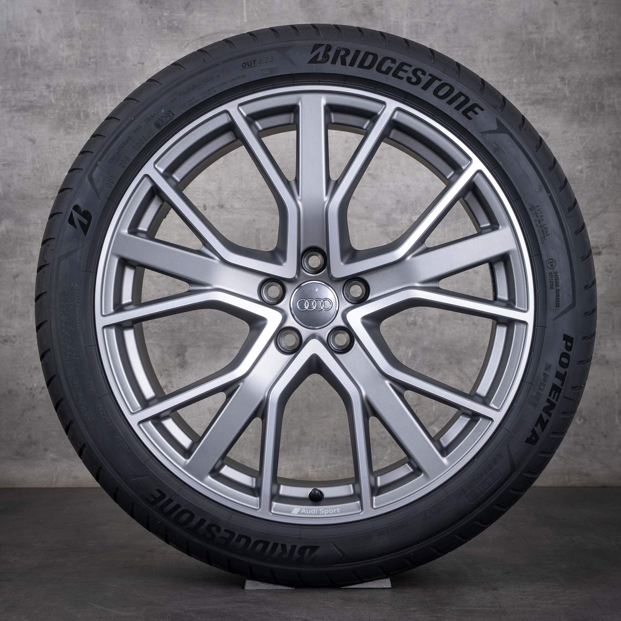 Originali Audi Q3 cerchi auto 20 pollici F3 estivi 83A601025BD titan opaco lucido frontalmente tornito
