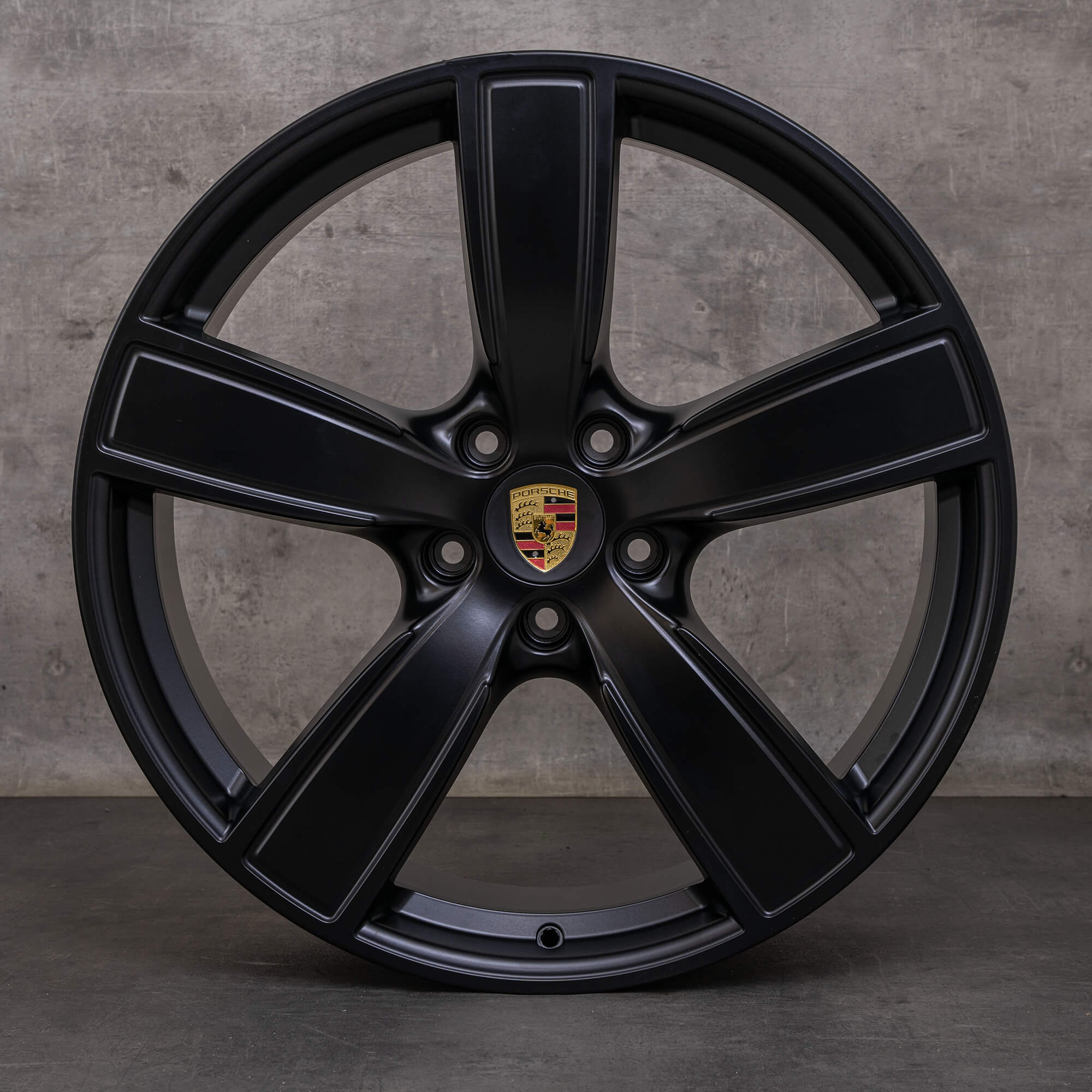 Oryginalne felgi Porsche Cayenne 9YA 22 cale 9Y3601025AP 9Y0601025T czarny mat