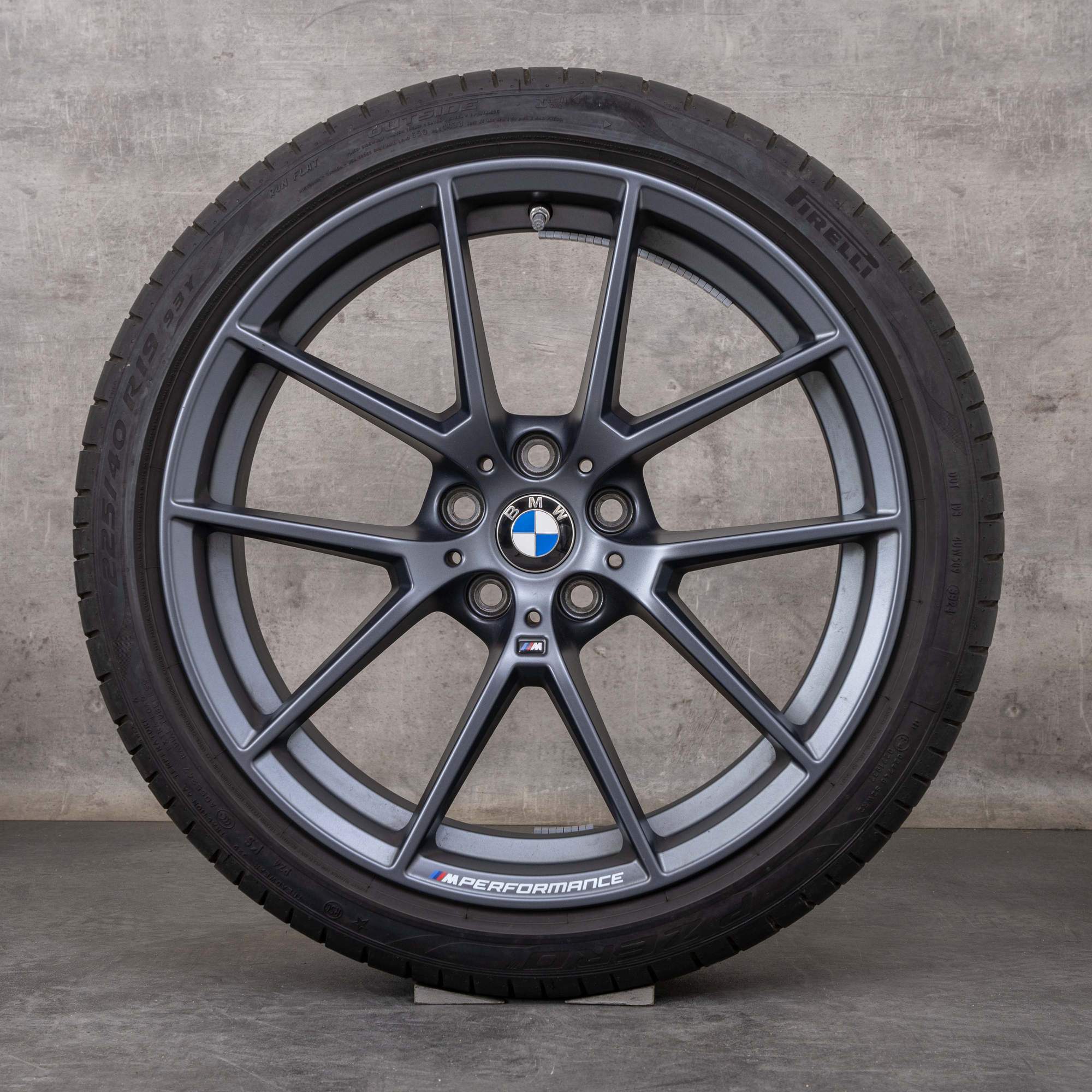 Originalní ráfky na auto BMW řady 2 3 4 19 palců G20 G21 G22 G23 G42 Coupé letní pneu styling 898 M 6895390 6895391 orbit grey matt