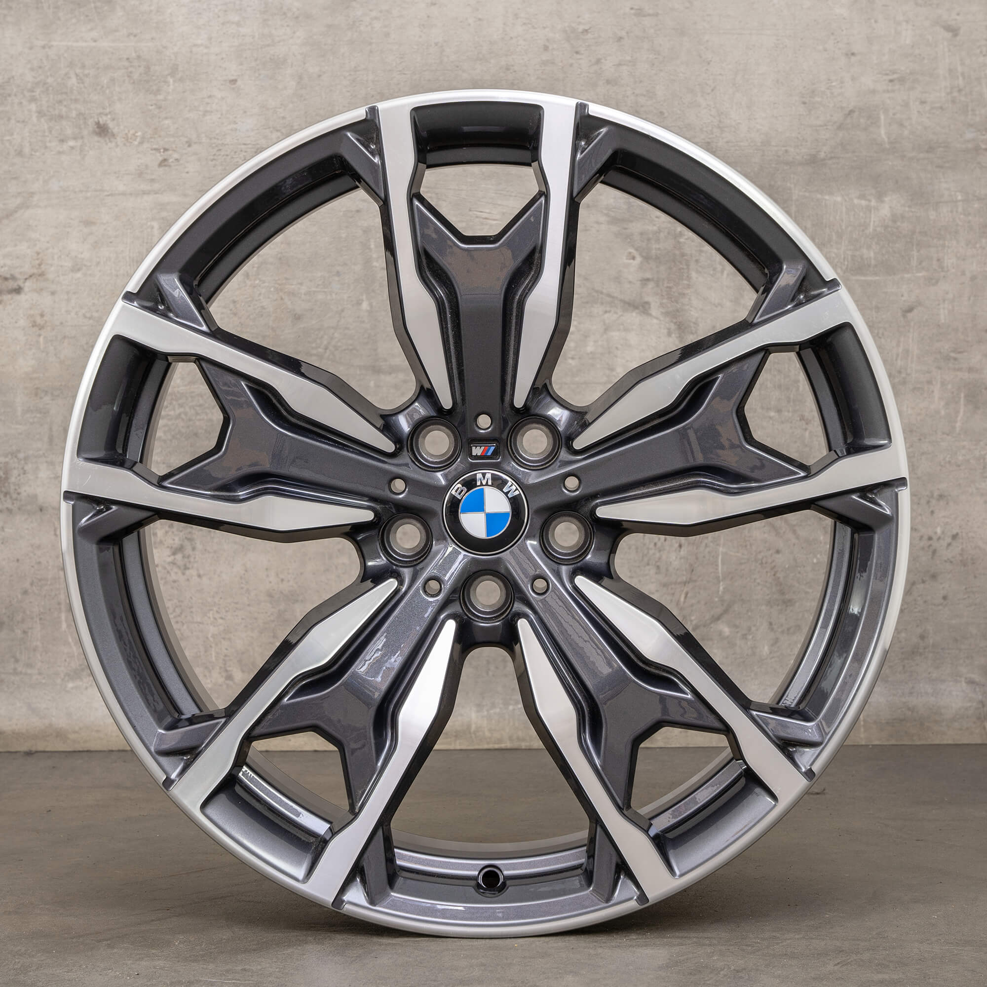 Oryginalne felgi BMW X3 X4 20 cali G01 G02 Styling 787 M 8073791 8073792 orbit grey Polerowane NOWOŚĆ