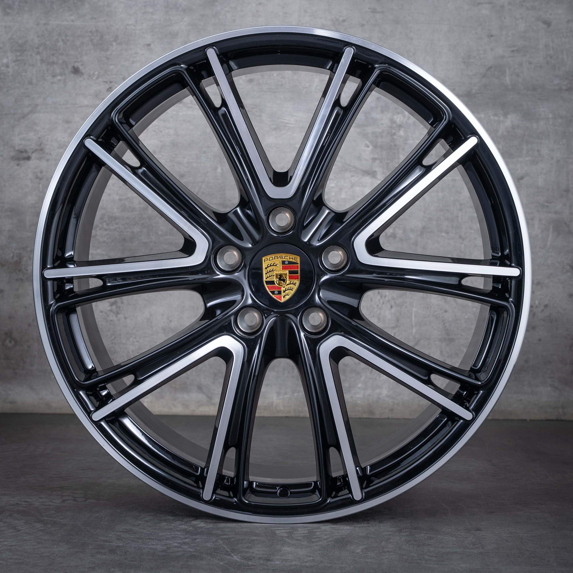 Alkuperäiset Porsche Panamera vanteet 21 tuumaa 971 Exclusiv Design 971601025M 971601025N musta kiillotettu UUTUUS