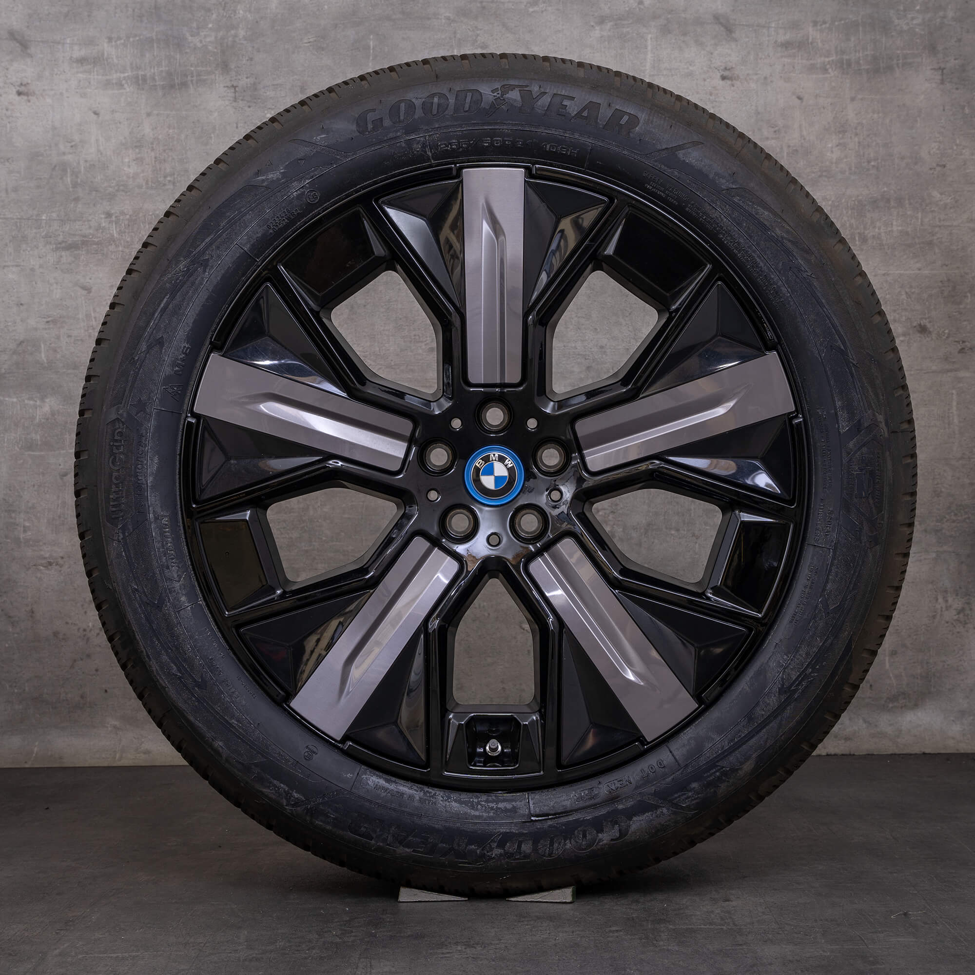 Original BMW iX Winterräder 21 Zoll i20 Felgen Styling 1012 Aerodynamik 5A41F90 schwarz silber glanz NEU