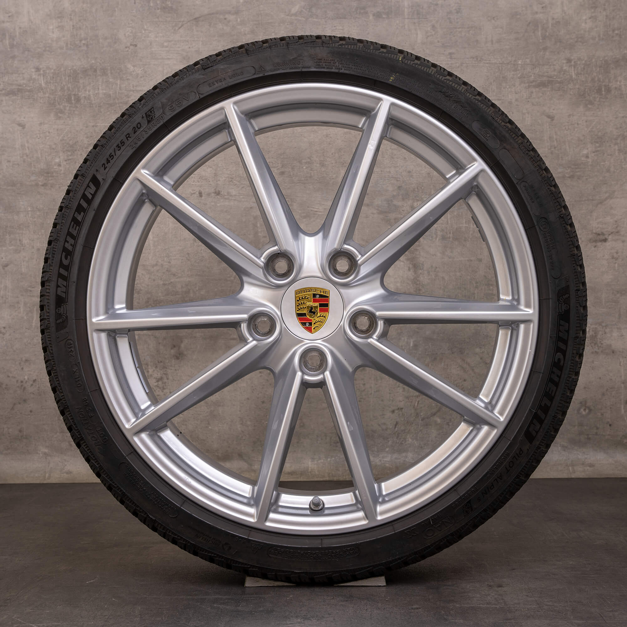 OEM Porsche 911 snow tire packages 20 21 inch 992 I rims 992601025C 992601025E silver glossy