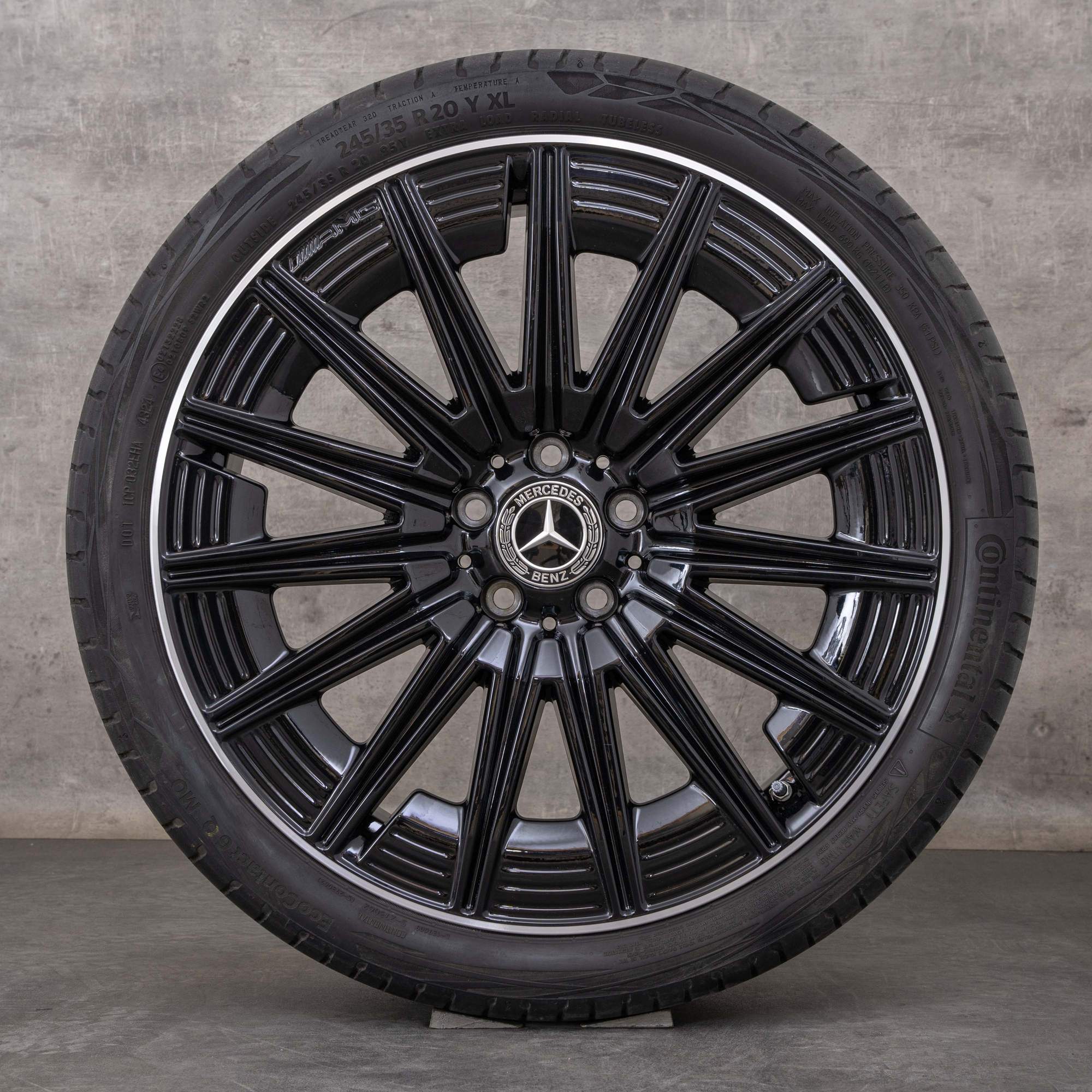 Alkuperäiset Mercedes-Benz CLE AMG vanteet 20 tuumaa 236 kesäpyörät A2364012300 A2364012400 moni-puolainen muotoilu musta Kiillotettu