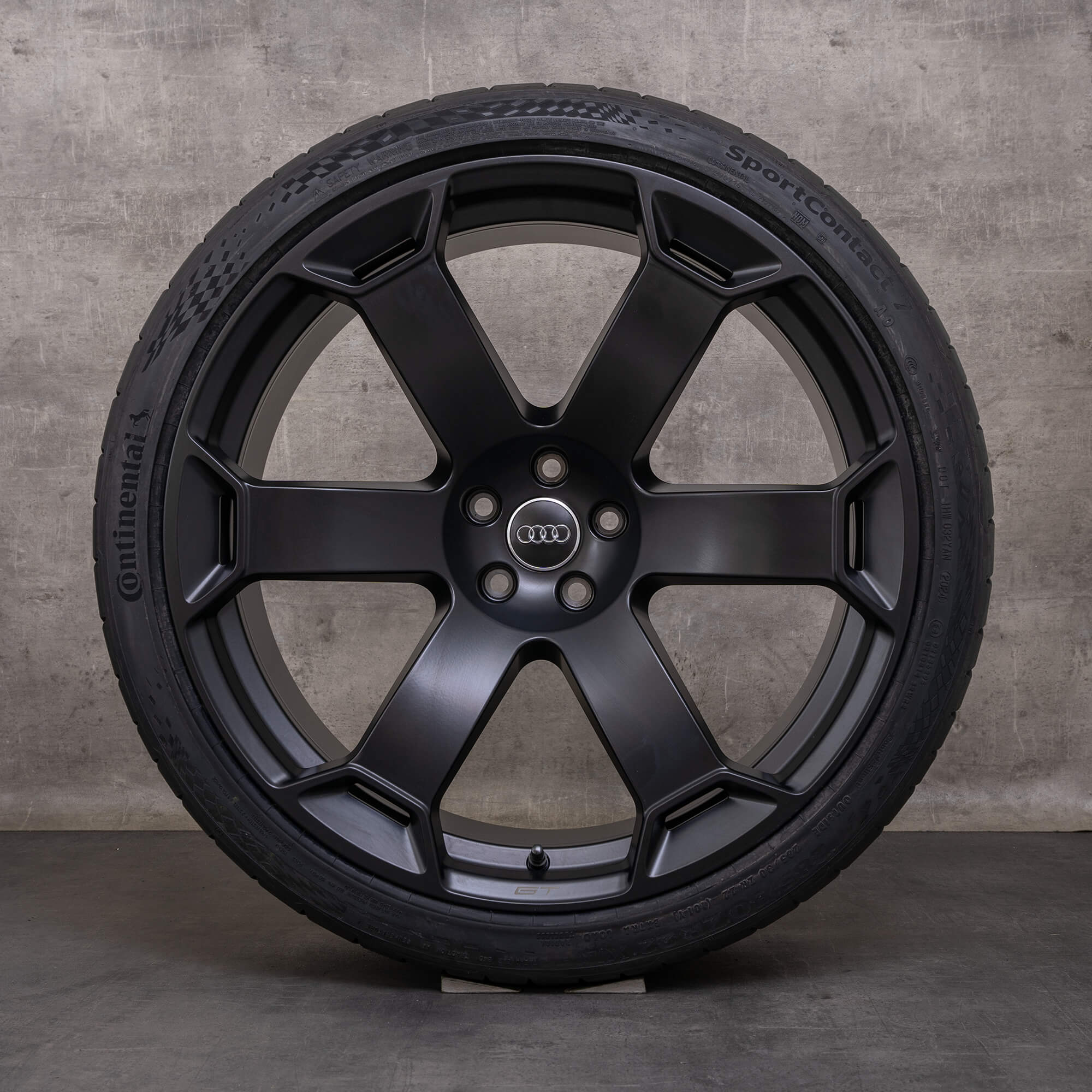 OEM Audi RS6 RS7 GT summer wheels 22 inch 4K C8 rims retro 4K0601025EB black matt NEW