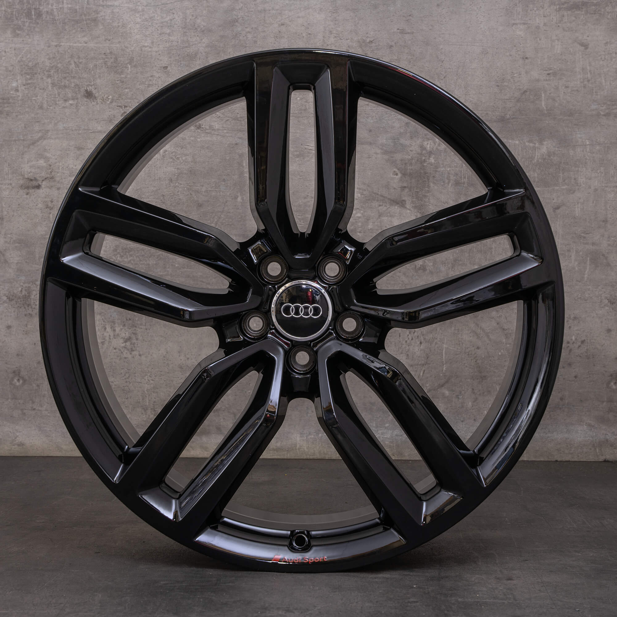 Originale Audi Q5 SQ5 felger 21 tommers 8R aluminiumsfelger 8R0601025CP svart høyglans
