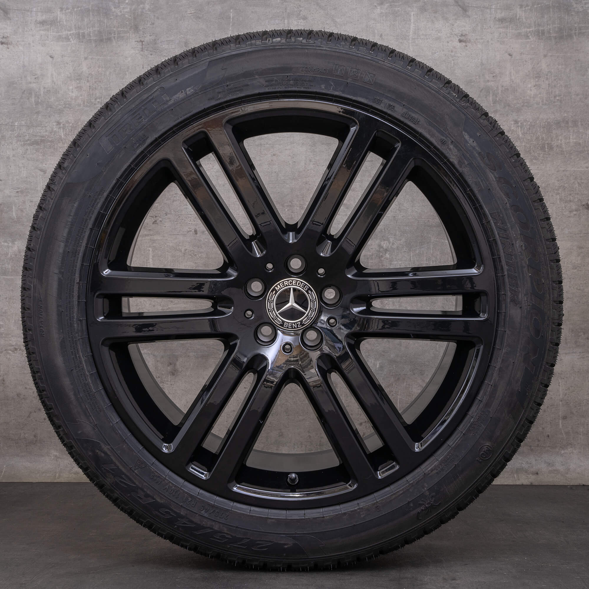 Oryginał Mercedes Benz GLE felgi 21 cali SUV V167 W167 koła zimowe A1674012600 A1674012800 czarny wysoki połysk