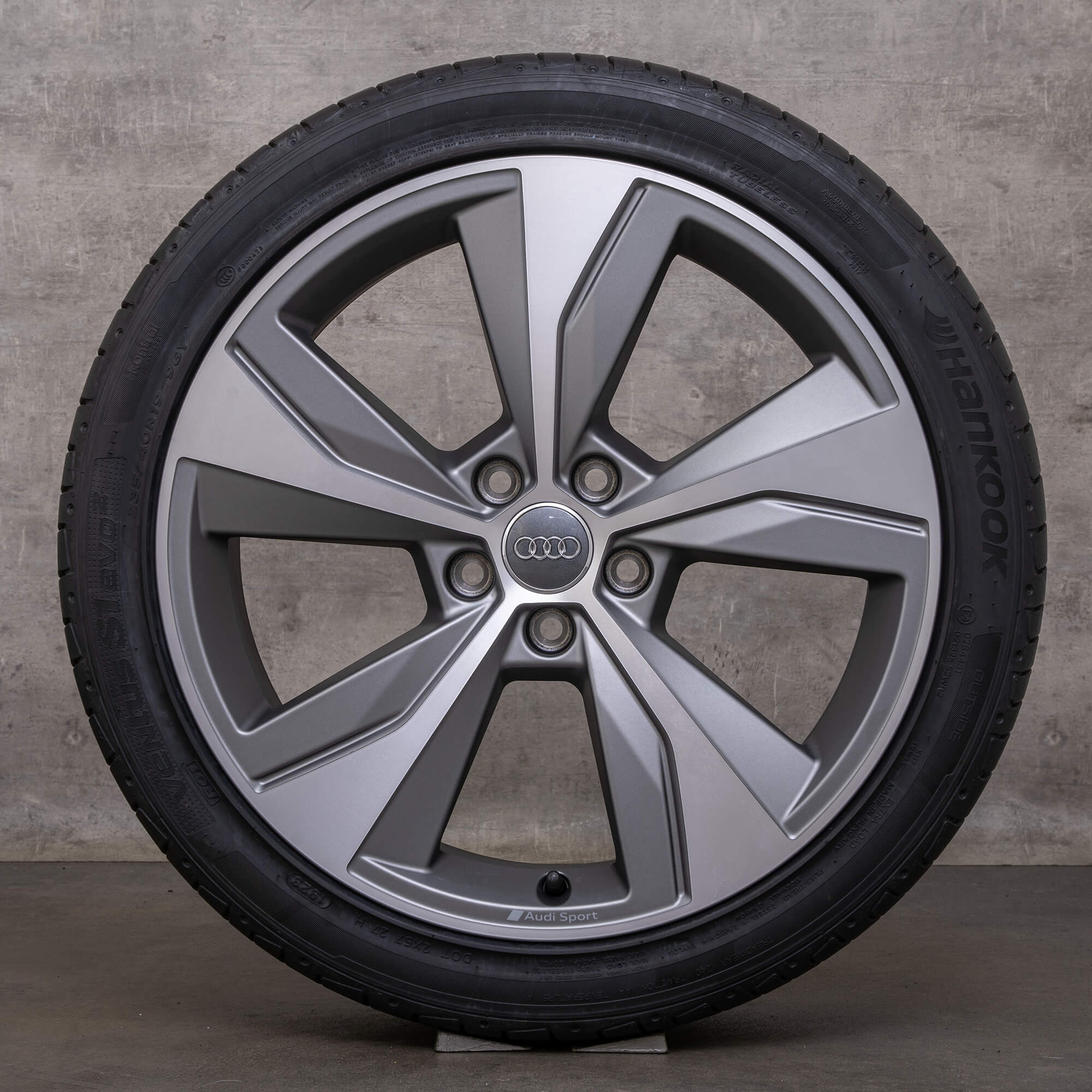 Original Audi Q2 SQ2 Felgen 19 Zoll GA Sommerräder Turbine 81A601025AN anthrazit matt glanzgedreht NEU