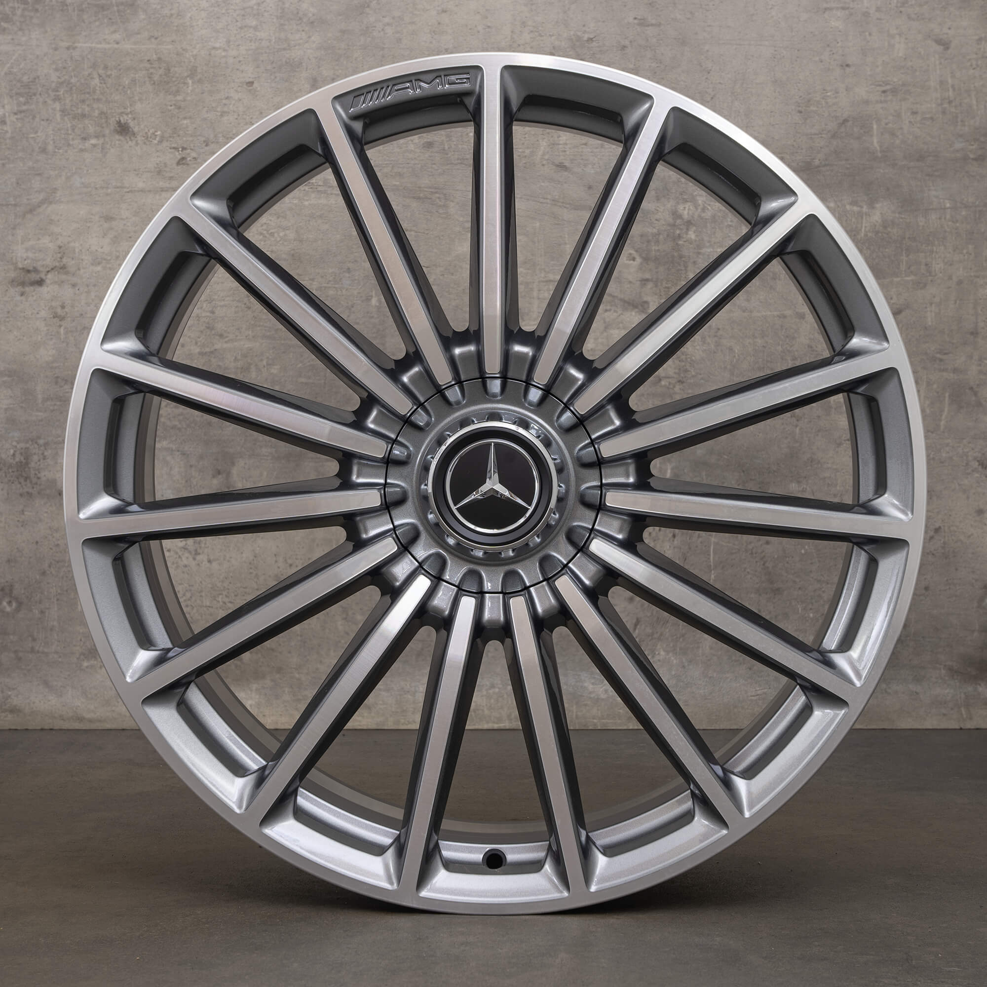 Oryginalne felgi Mercedes Benz GLA GLB 35 45 AMG 21 cali X247 H247 A2474012200 szary himalaya polerowane NOWOŚĆ