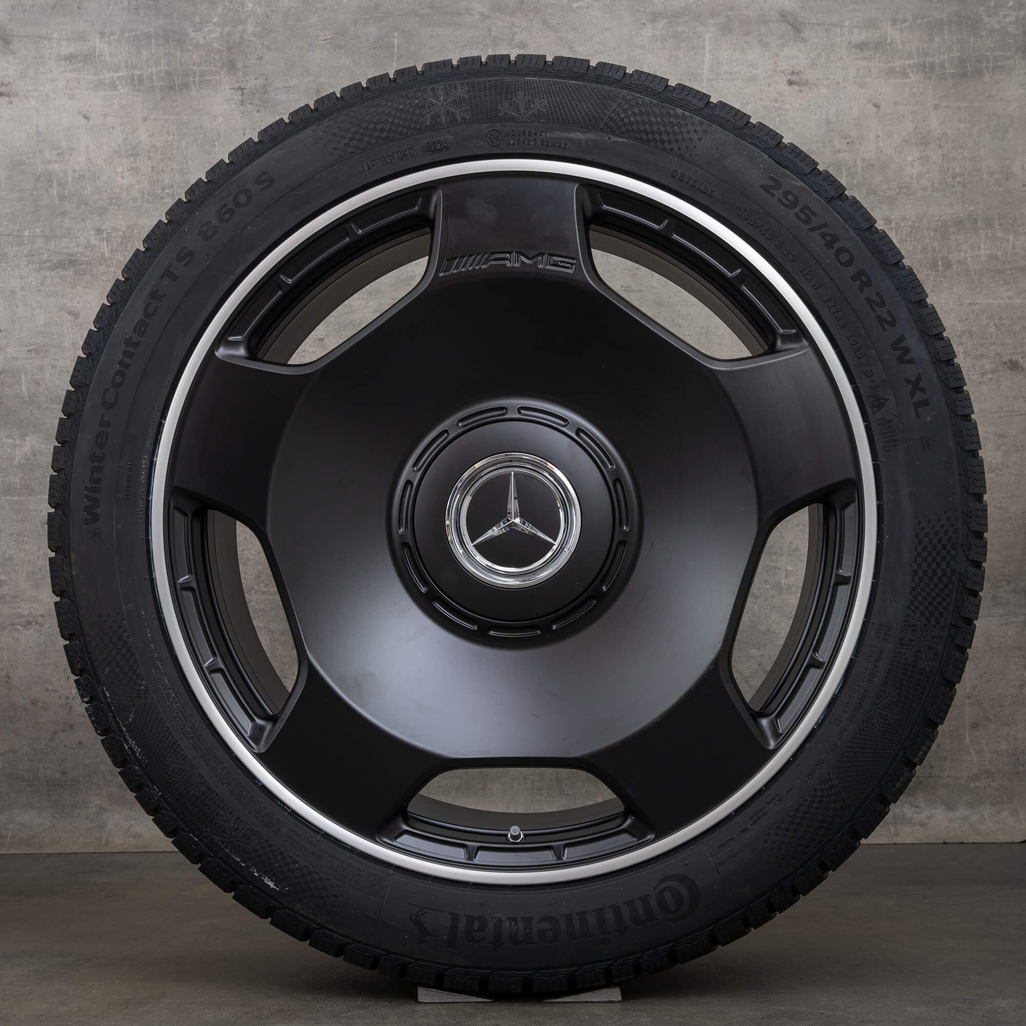 Orijinal Mercedes Benz G-Serisi G63 AMG kış jantları 22 inç W463 W465 jantlar monoblok A4634014100 siyah mat parlak tornalı YENİ