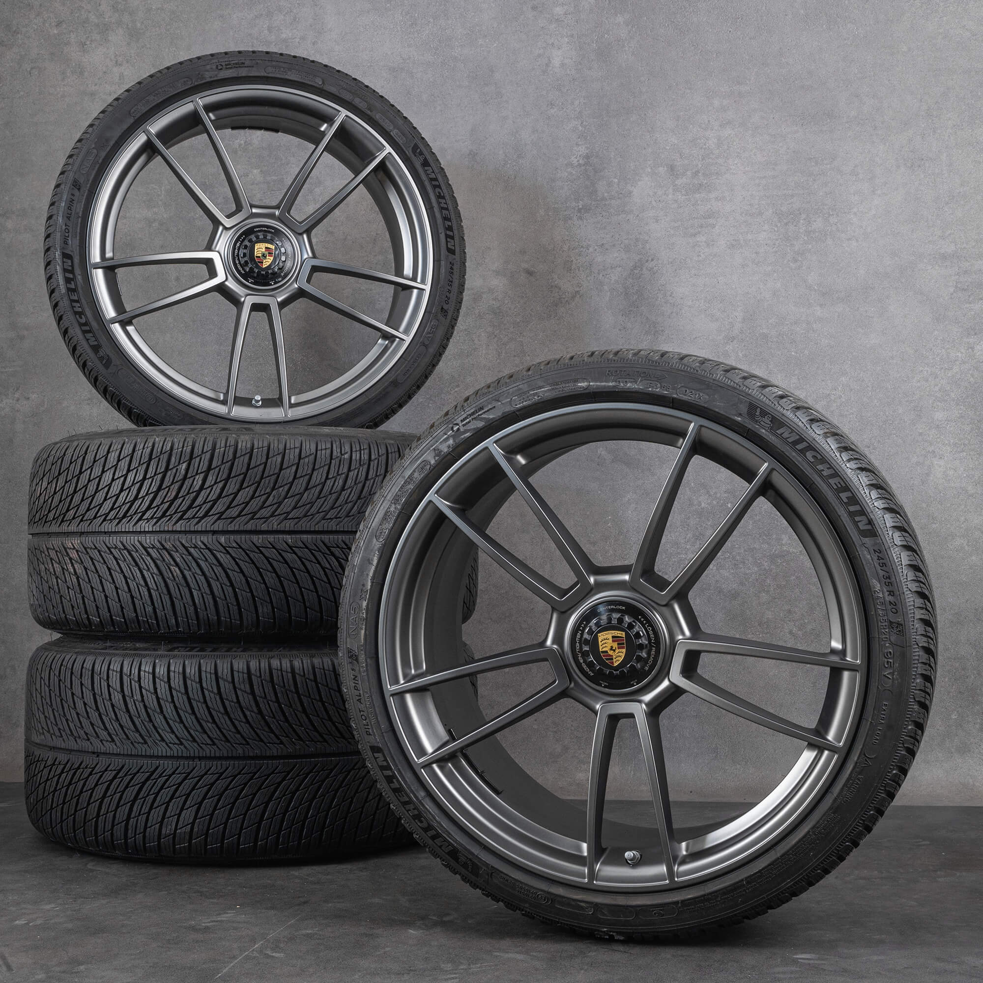 OEM Porsche 992 Turbo S rims 20 21 inch winter wheels tires 992044603AC