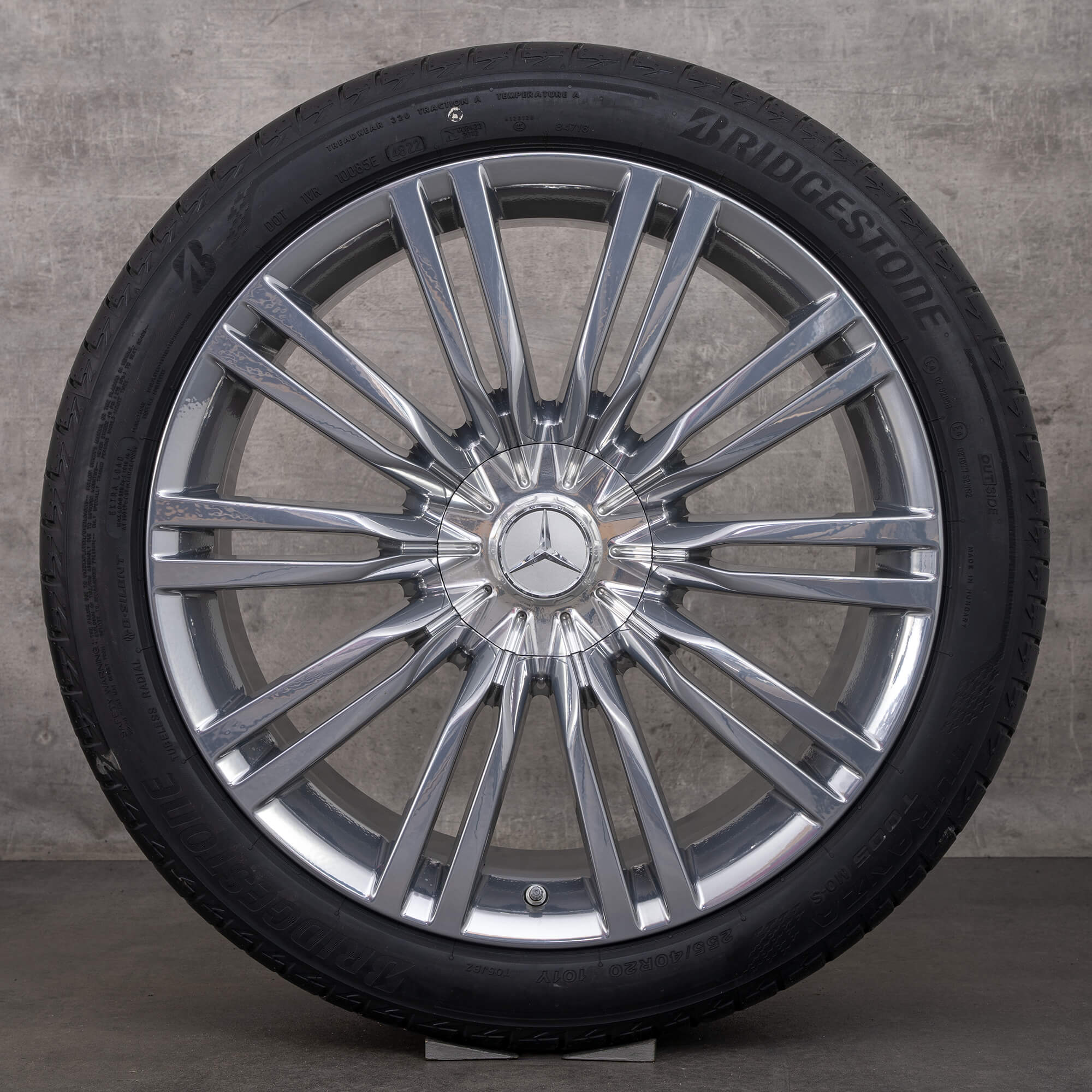 Alkuperäiset Maybach Mercedes Benz S-sarja vanteet 20 tuuman W223 Z223 kesäpyörät A2234014000 A2234014100 kiiltävät tiivistetyt kesärenkaat.
