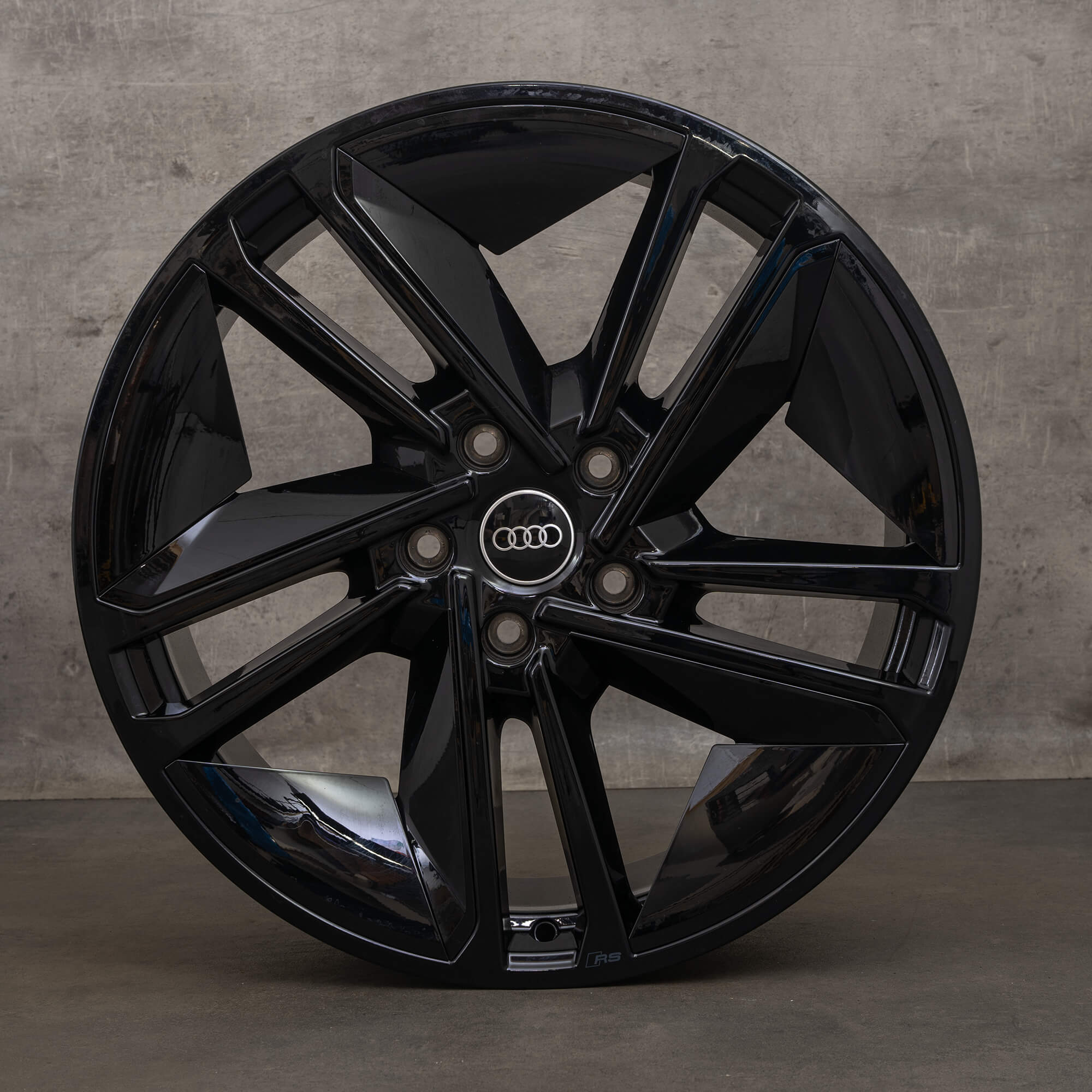 Audi Logo Schwarz Original Schwarze Ringe Audi E-tron Vorne + Hinten Audiringe Etron S Audi Zubehör
