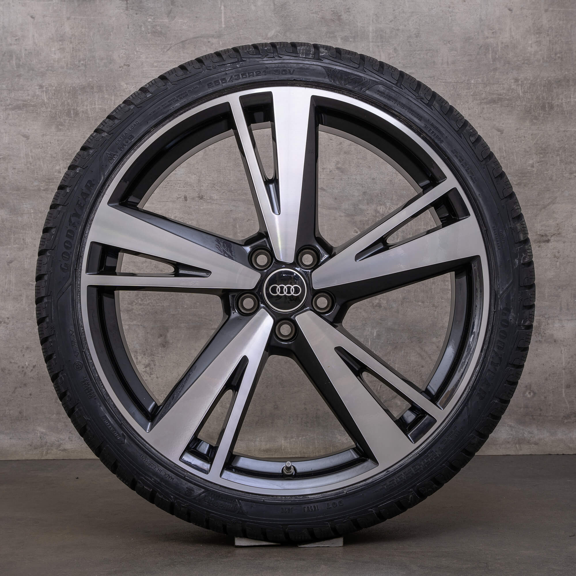 Original Audi A6 S6 Roues d'hiver 21 pouces 4K C8 Jantes 4K0601025AG Blade noir brillant NEUF