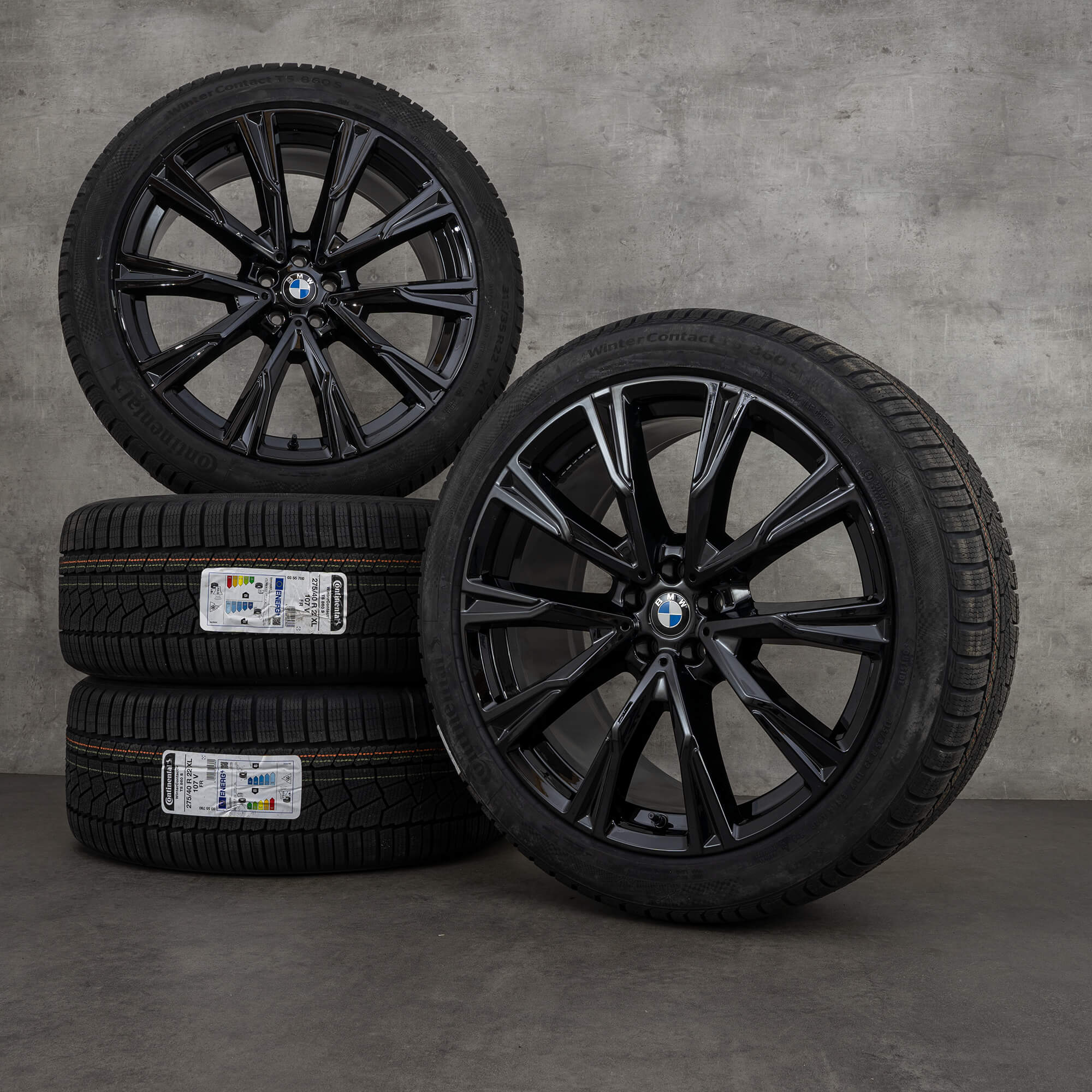 809 Bmw Rims OEM BMW X7 Winterrder22 inch G07 rims 8074222 8090109 Styling 758 black ...