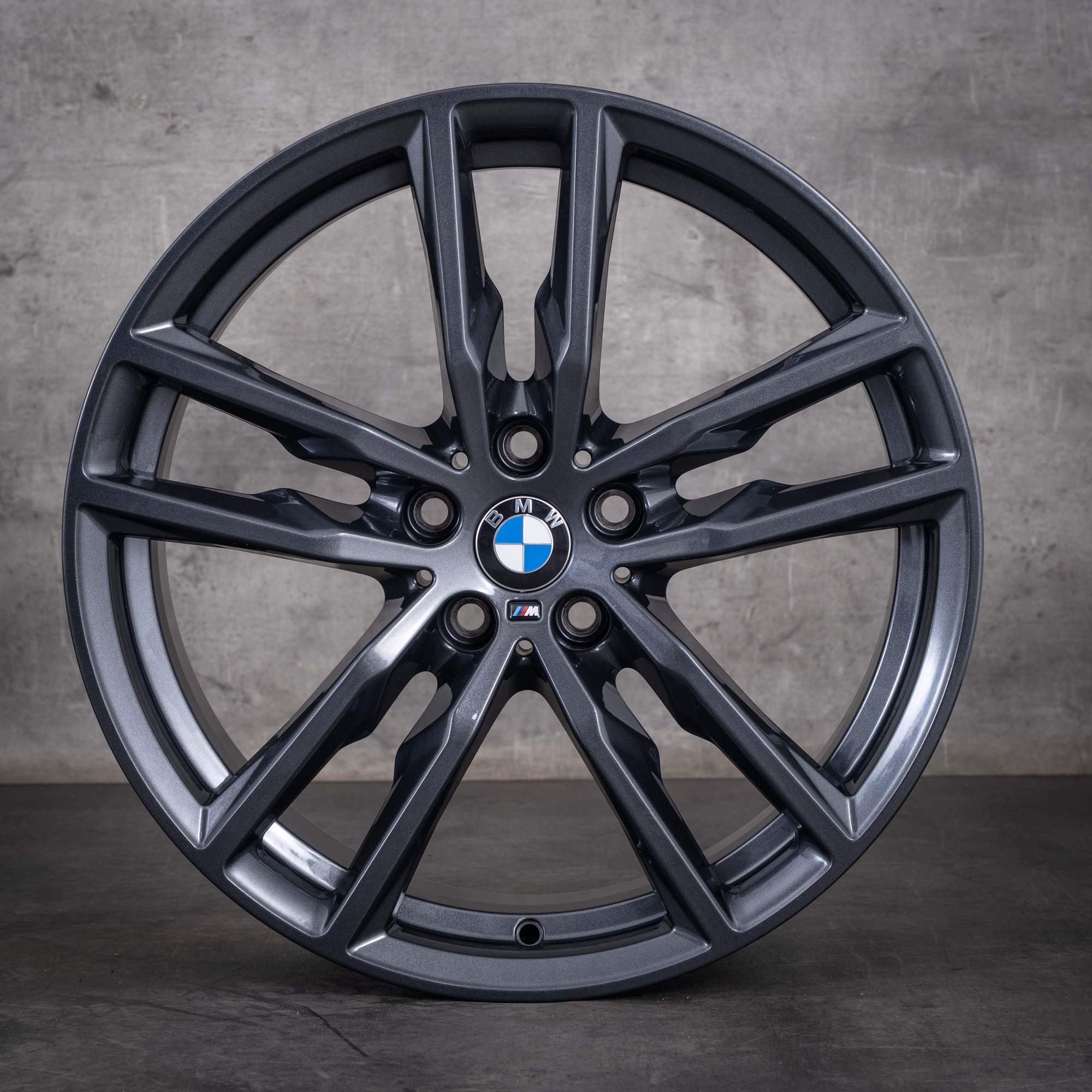 Orijinal BMW X3 X4 19 inç G01 G02 Jantlar Styling 698 M 8093921 gece mavisi parlak