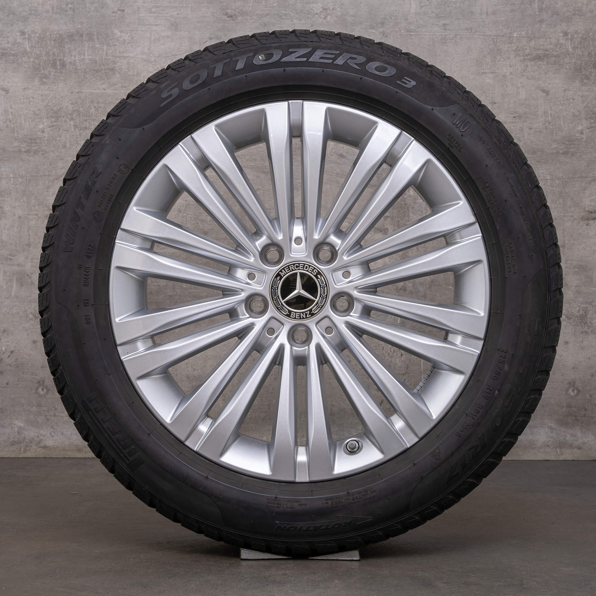 OEM Mercedes Benz C-Class winter wheels 17 inch W206 S206 rims A2064014400 silver