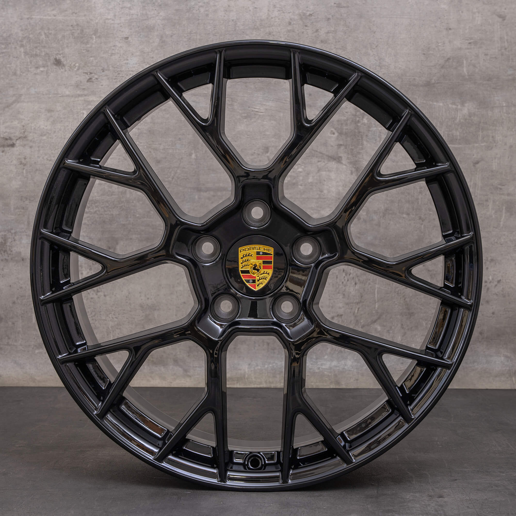 Original Porsche 911 Felgen 20 Zoll Felgen 992 I RS Spyder 992601025F 992601025G schwarz glanz NEU