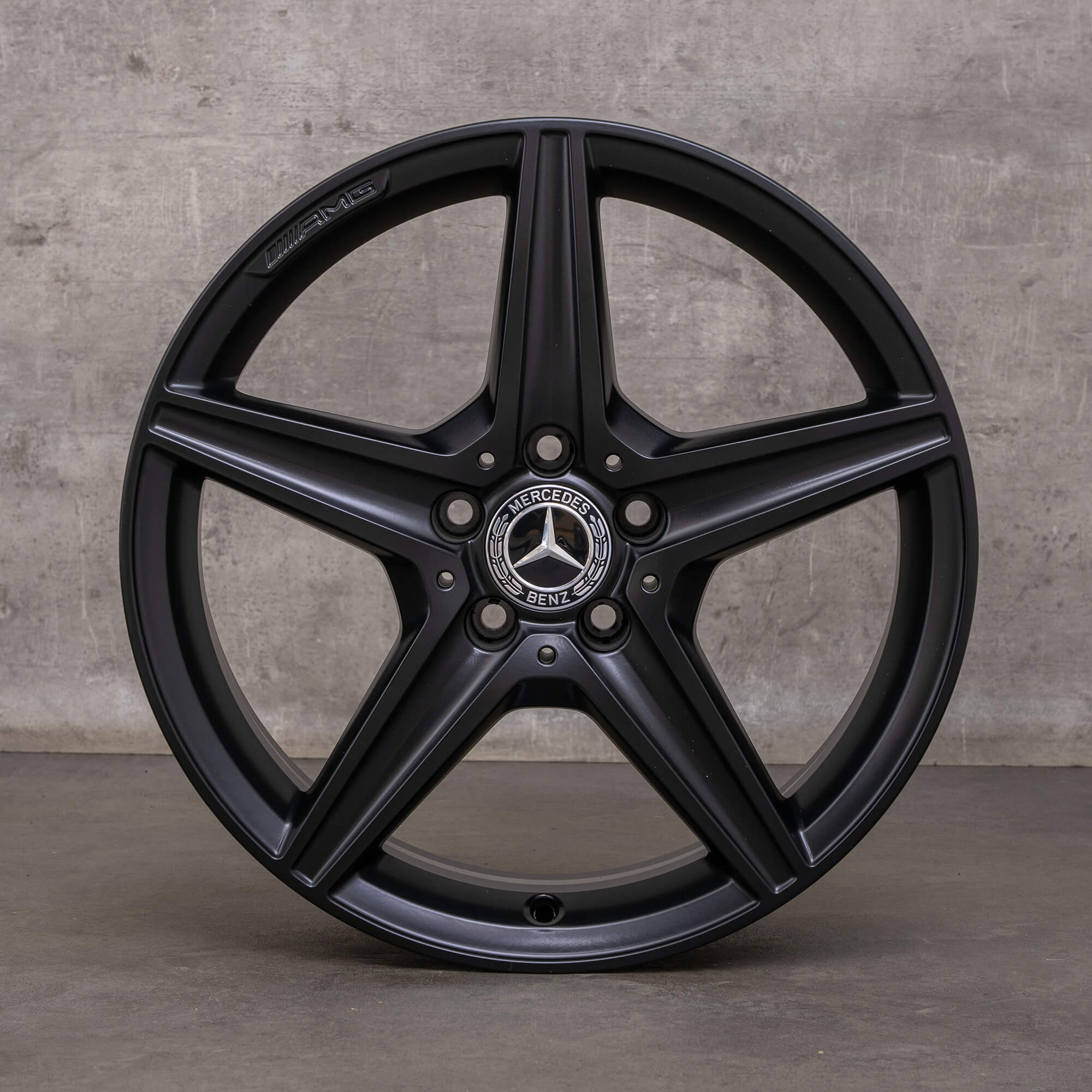 Llantas originales Mercedes Benz Clase C AMG 18 pulgadas W205 S205 C205 A205 A2054011100 negro mate