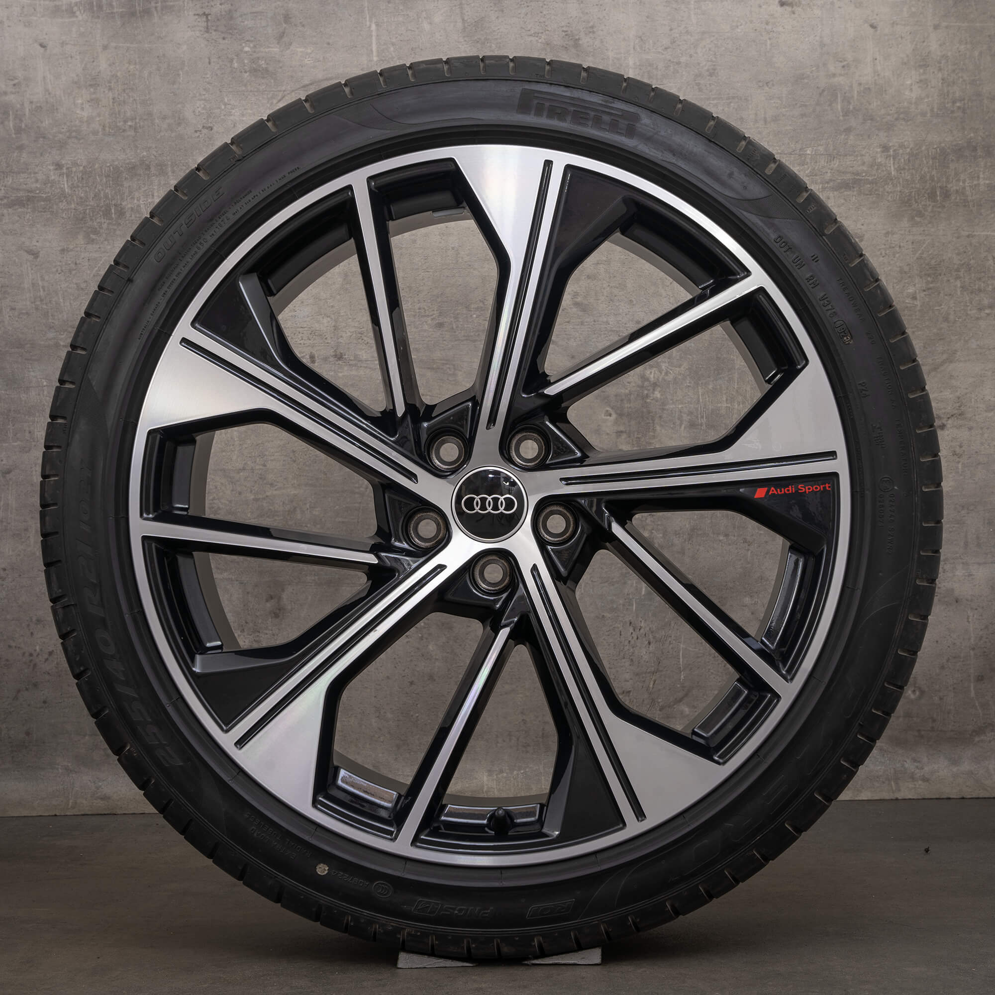 Original Audi Q5 SQ5 Winterräder 21 Zoll FY Felgen 80A601025BQ schwarz glanzgedreht
