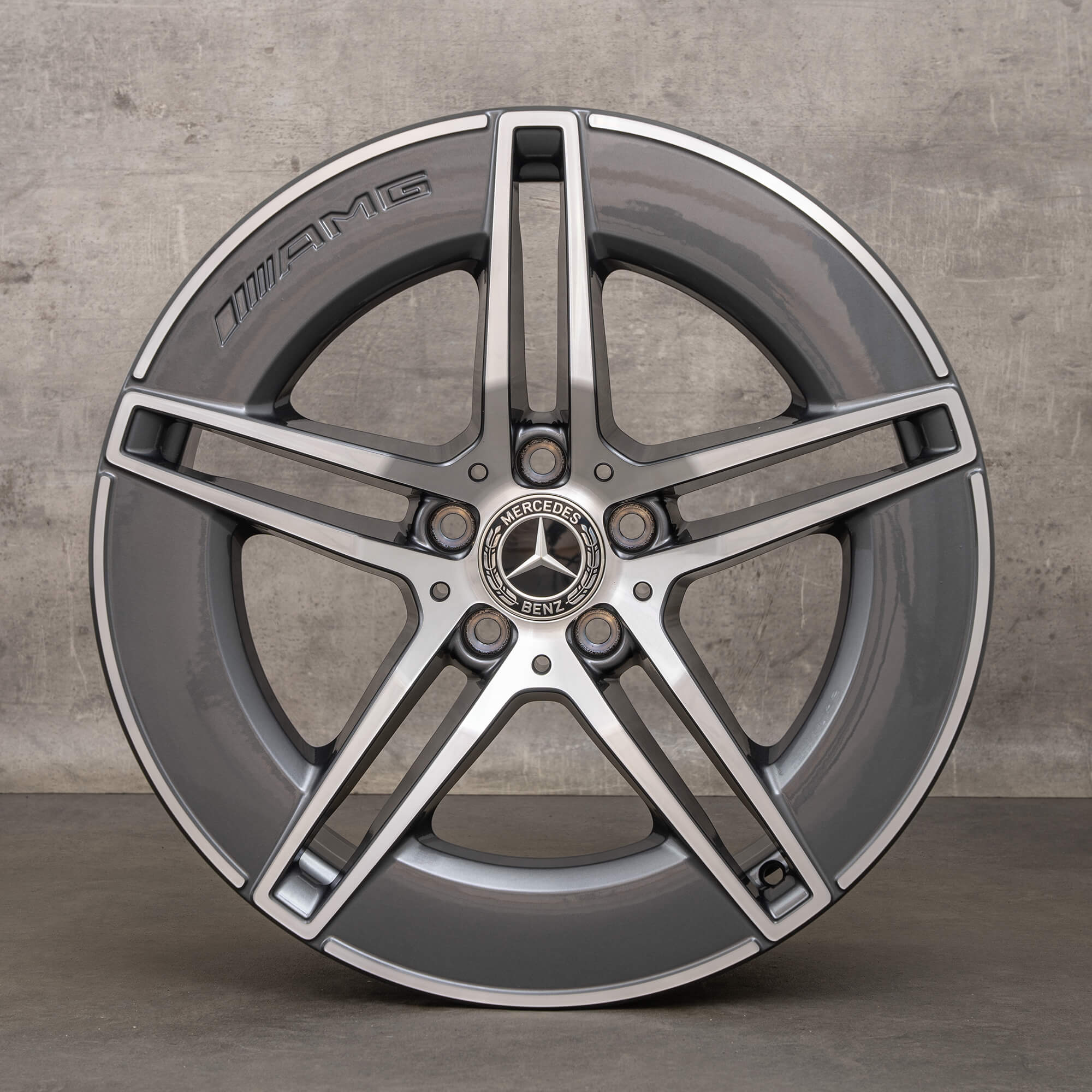 Original AMG Mercedes Benz E-Klasse Felgen 19 Zoll W214 S214 A2144010300 A2144010400 himalaya grey glanzgedreht NEU